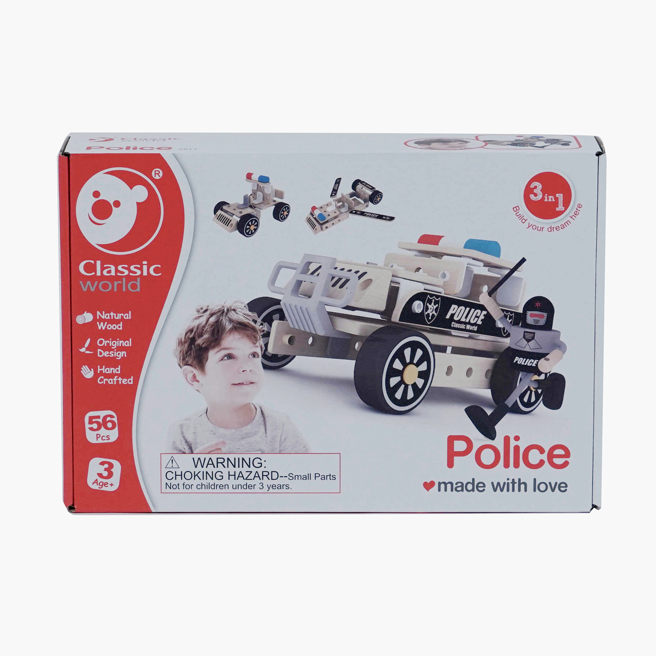 Classic World Police Toy Set - 56 Pieces-toys-babyandtoddlertoys-learningtoys-image-1