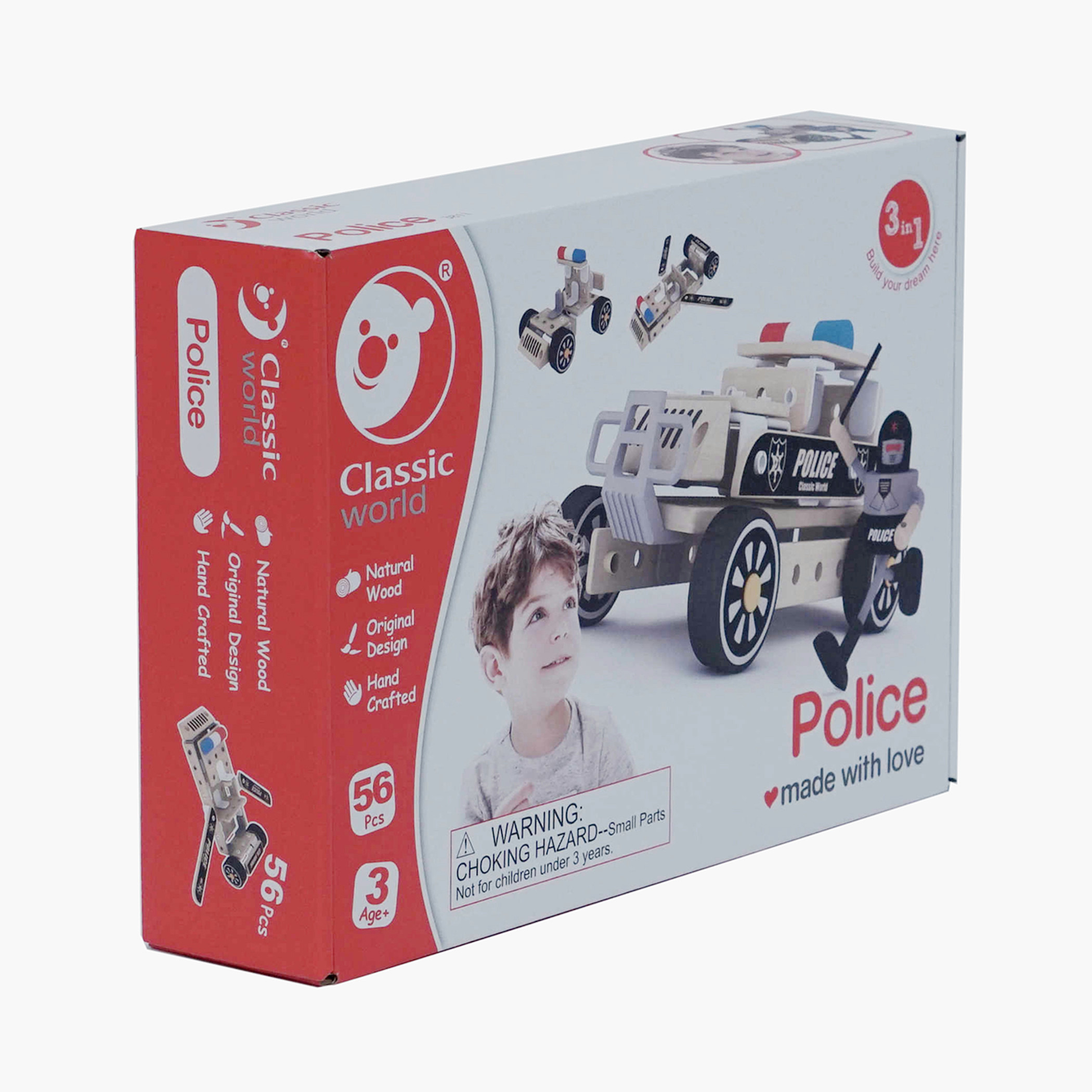 Classic World Police Toy Set - 56 Pieces-toys-babyandtoddlertoys-learningtoys-image-2