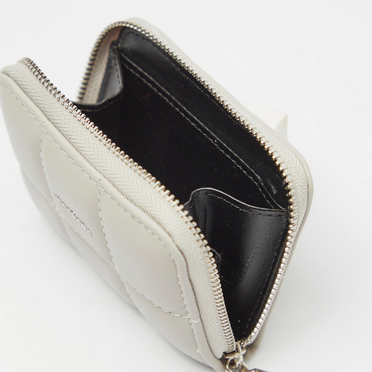Haadana Quilted Wallet with Zip Closure