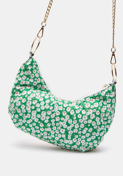 Missy All-Over Floral Print Shoulder Bag with Detachable Chain Strap-Women%27s Handbags-image-1