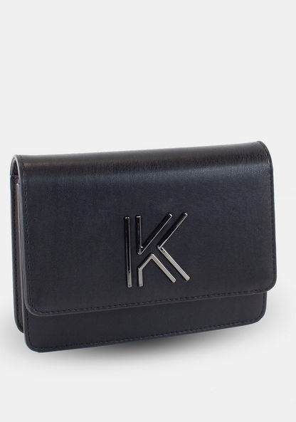 KENDALL & KYLIE Solid Clutch with Flap Closure-Wallets & Clutches-image-0