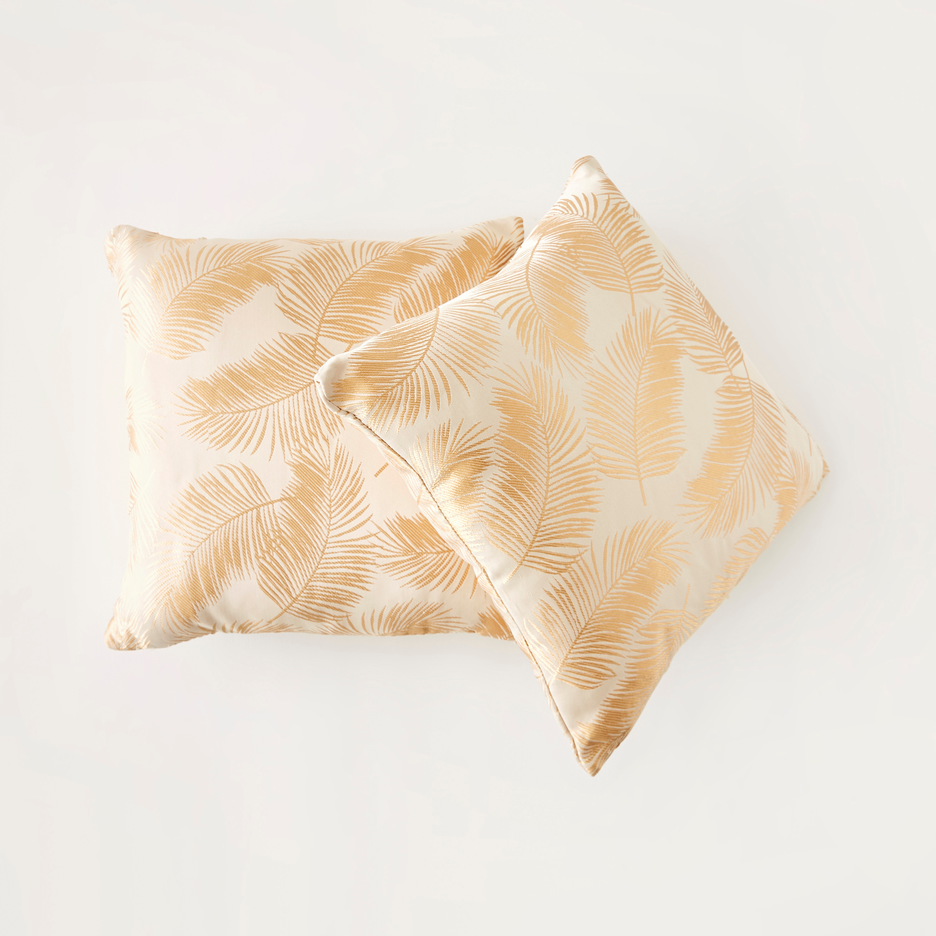 طقم وسائد محشوة منقوشة من قطعتين - 45x45 سم-household-cushionsandthrows-cushioncovers-image-1