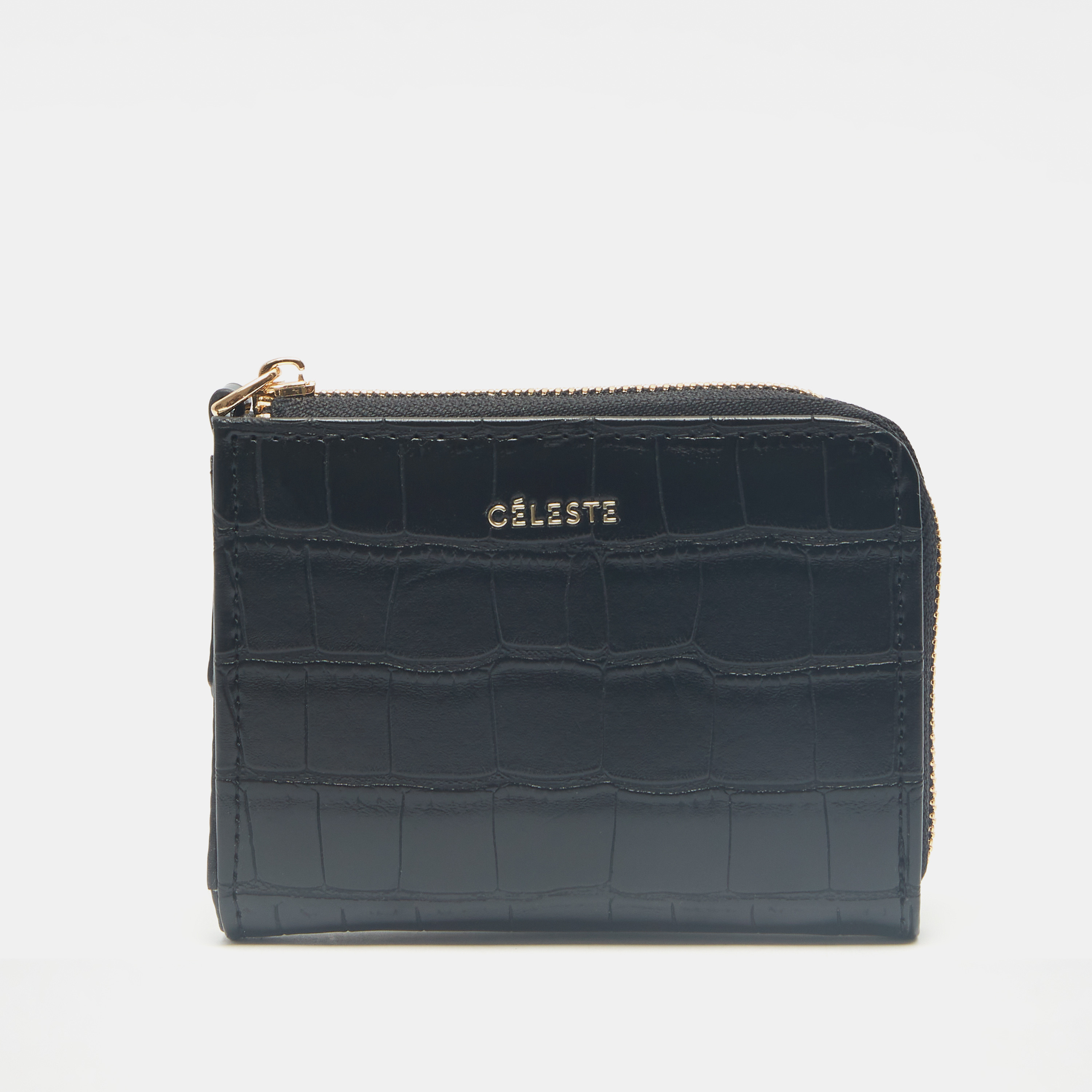 Celeste Animal Textured Mini Card Holder with Zip Closure-women-bagsandwallets-wallets-image-1