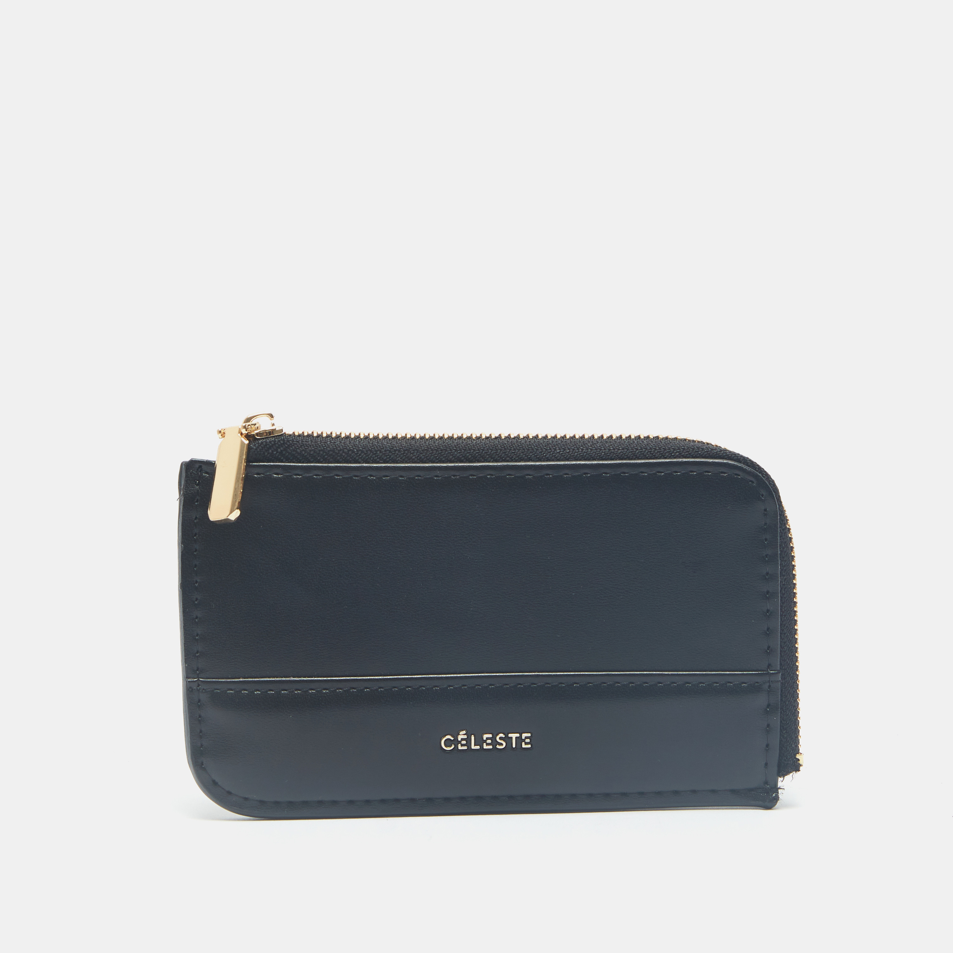 Celeste Solid Card Holder with Zip Closure-women-bagsandwallets-wallets-image-1