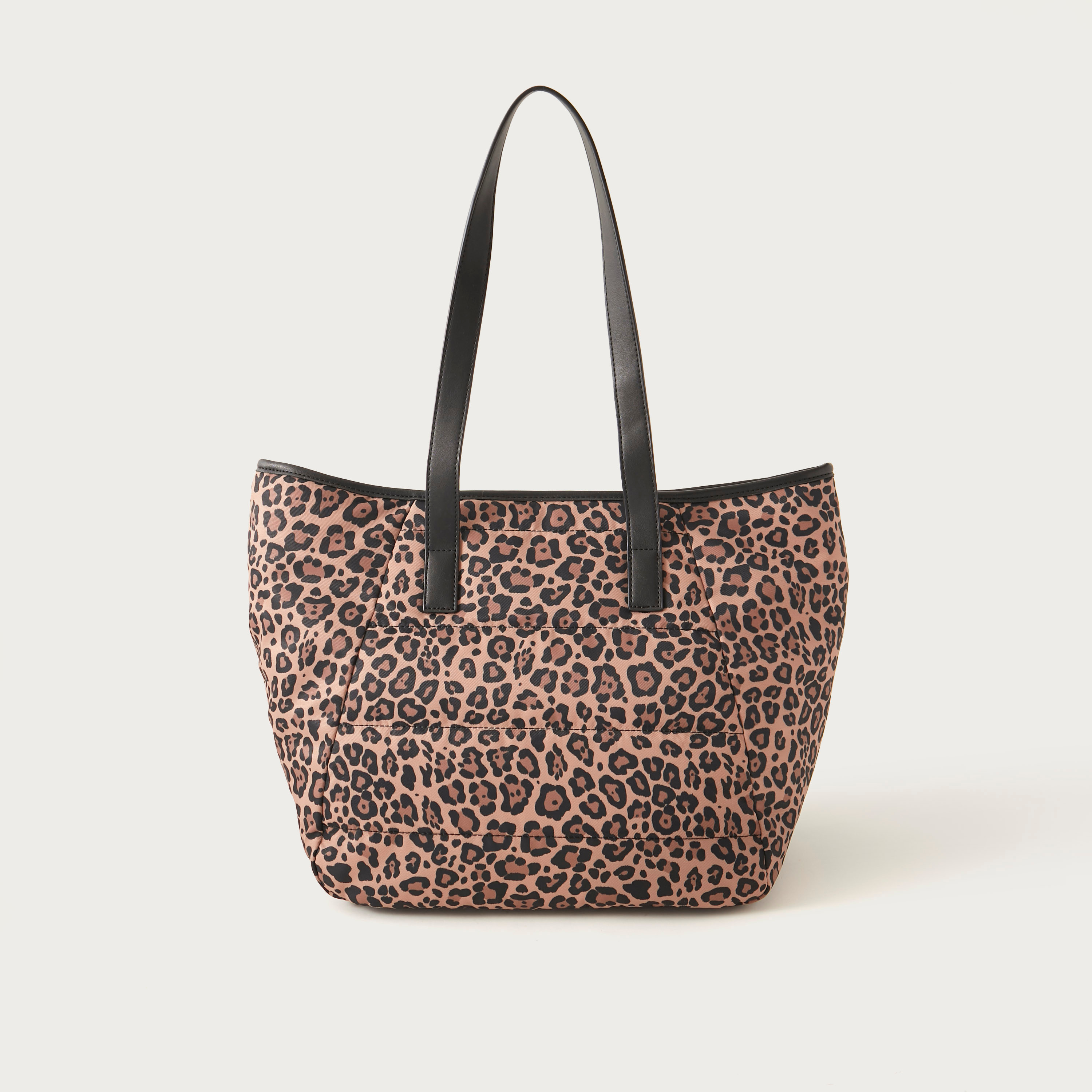 Mistotes Animal Print Tote Bag with Double Handle and Zip Closure-women-bagsandwallets-handbags-image-1