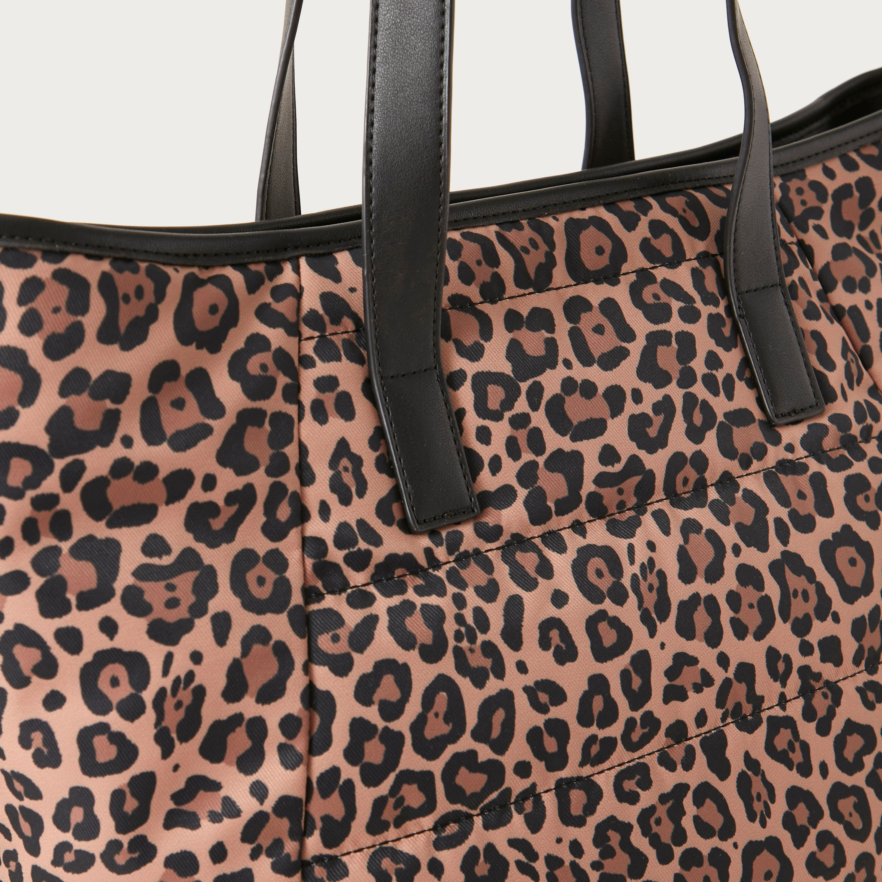 Mistotes Animal Print Tote Bag with Double Handle and Zip Closure-women-bagsandwallets-handbags-image-2