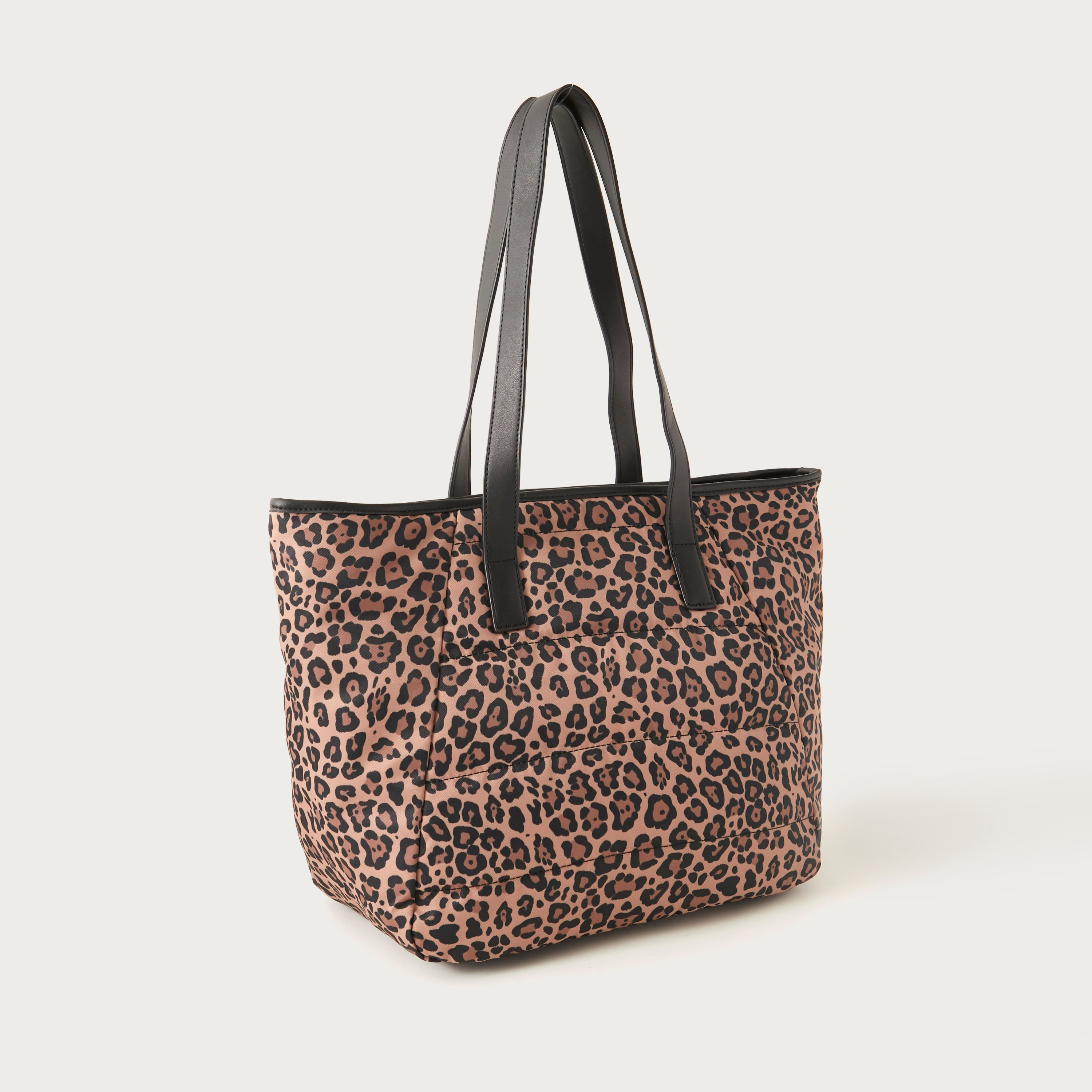 Mistotes Animal Print Tote Bag with Double Handle and Zip Closure-women-bagsandwallets-handbags-image-3