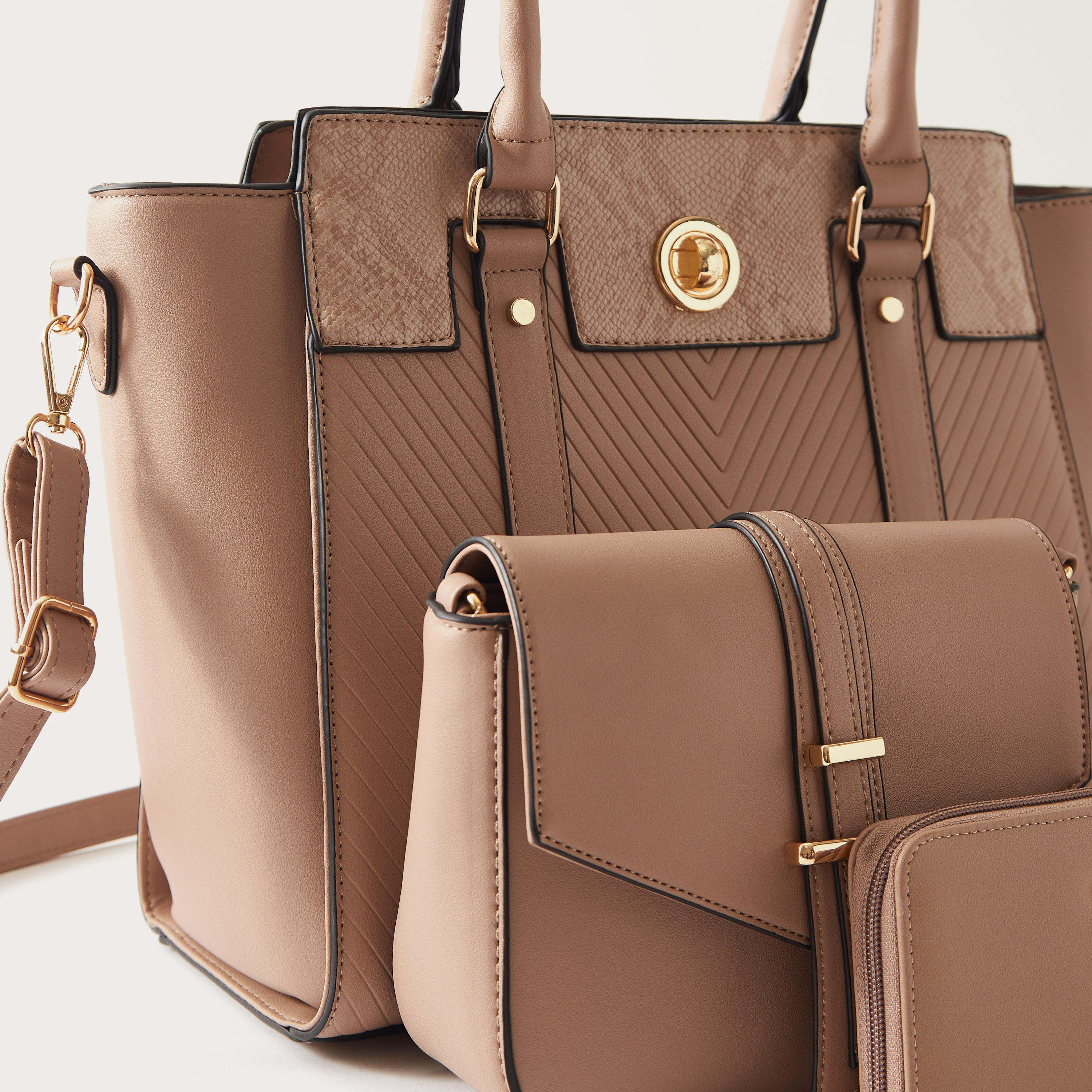 طقم شنطة توتي بطبعات ثعبان وشنطة كروس بودي ومحفظة 3 قطع من ساشا-women-bagsandwallets-handbags-image-6