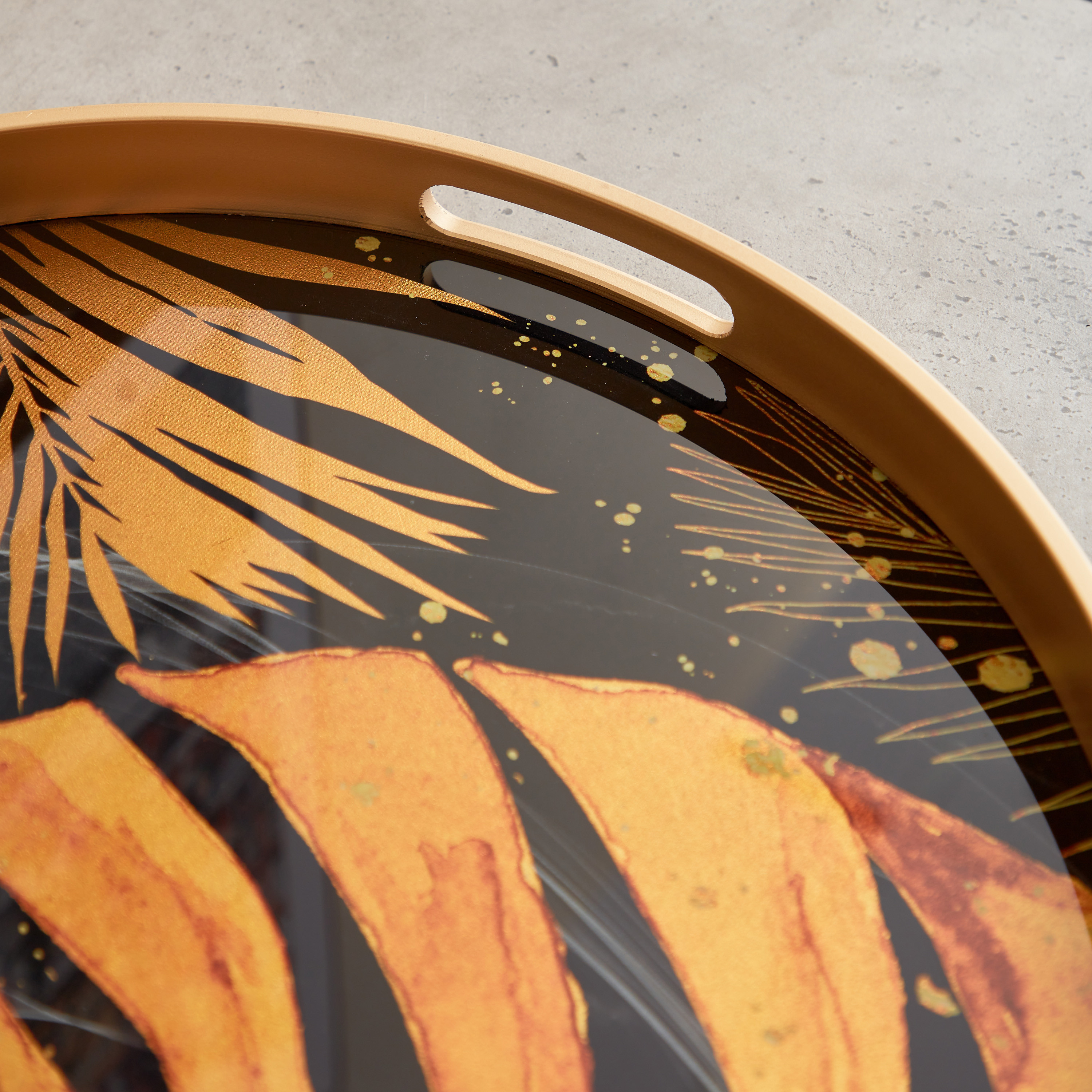 Urban Luxe Round Tray - 45 cms-household-dining-serveware-servingtrays-image-2