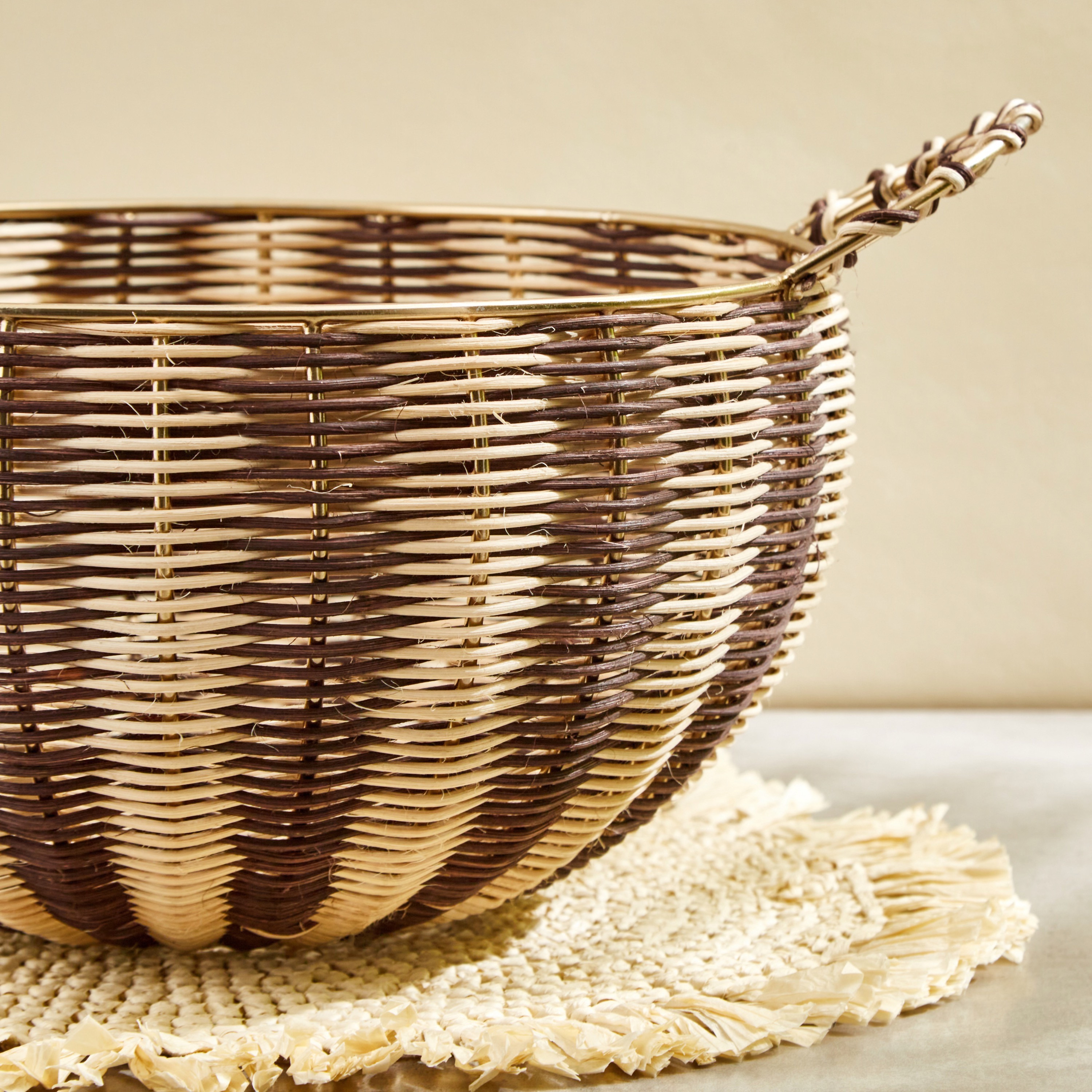 سلة ديكور روطان - 38x32x20 سم-household-decor-boxesandtrays-image-5