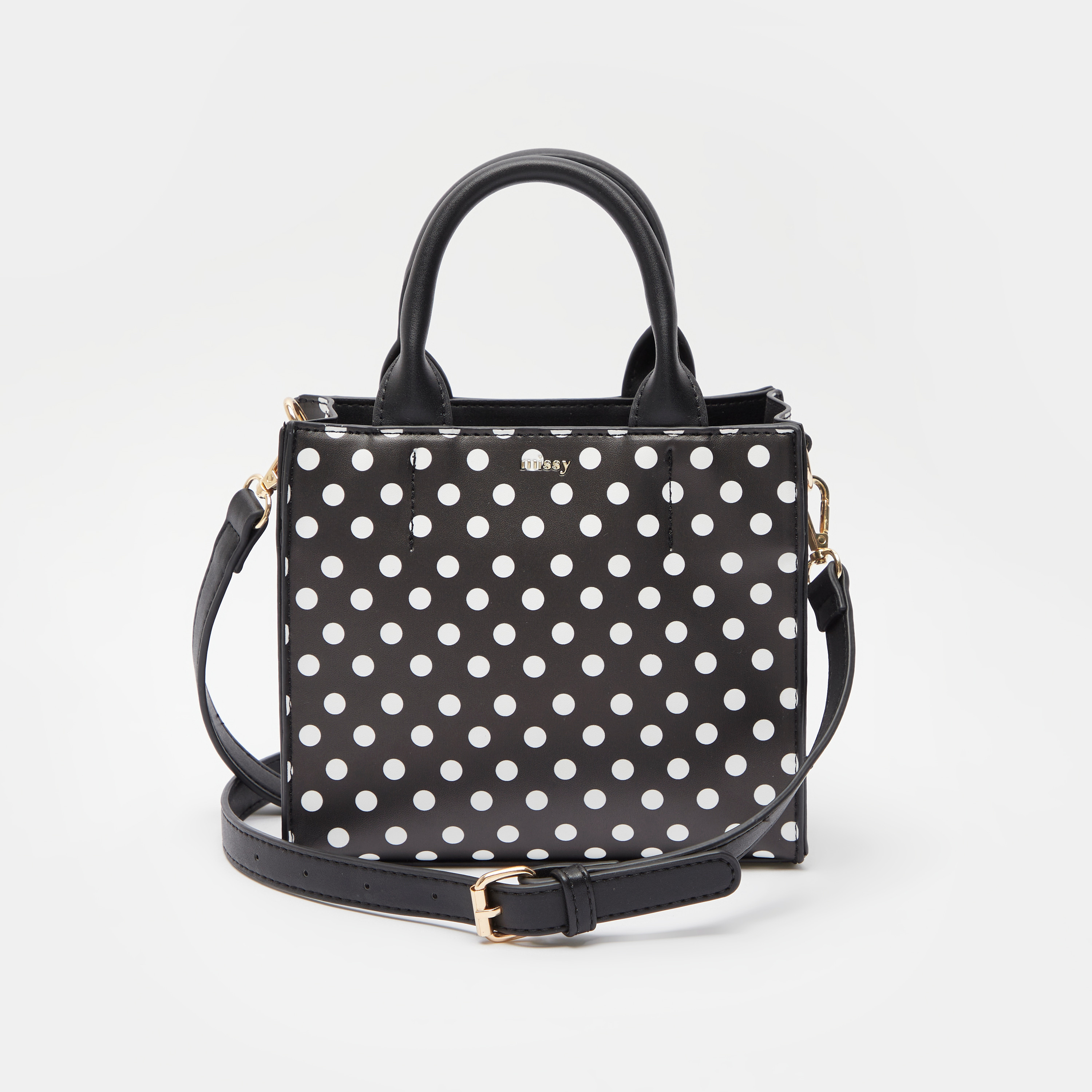 شنطة توت بطبعات منقطة من ميسي-women-bagsandwallets-handbags-image-1