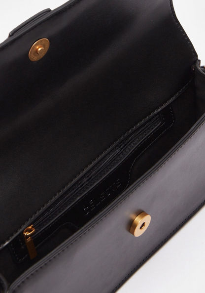 Celeste Solid Satchel Bag with Buckle Accent-Women%27s Handbags-image-5