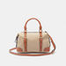Celeste Solid Bowler Bag with Detachable Strap and Zip Closure-Women%27s Handbags-thumbnailMobile-0