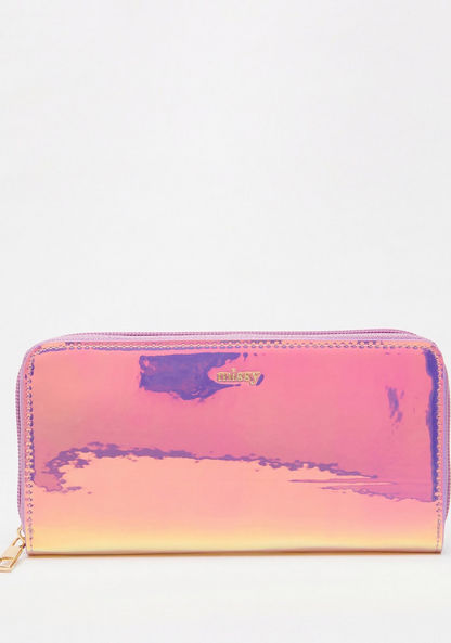 Missy Iridescent Zip Around Wallet-Wallets & Clutches-image-0