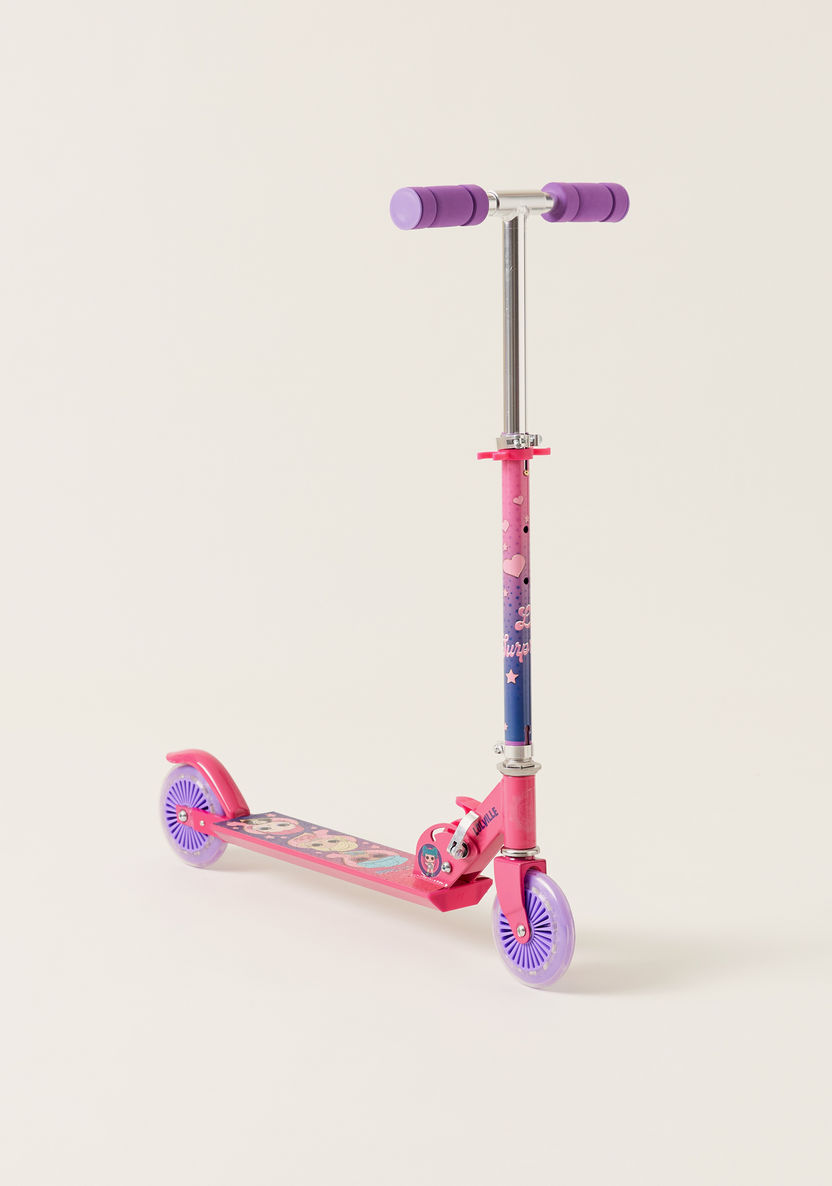 L.O.L Surprise! Printed 2-wheel Scooter with Adjustable Handlebars-Bikes and Ride ons-image-1