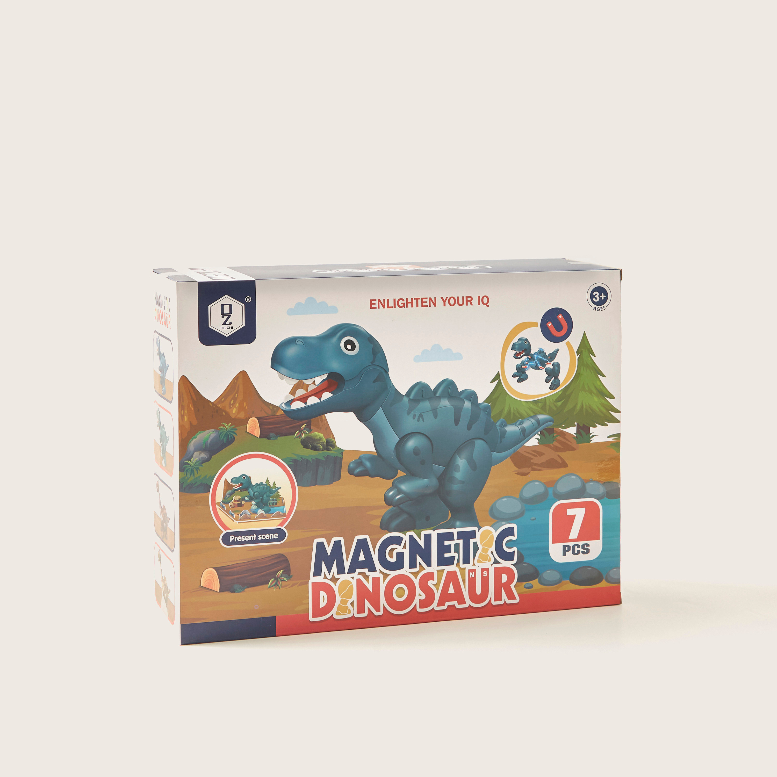 Magnetic Dinosaur Playset - 7 Pieces-toys-buildingblocks-blocks-image-4