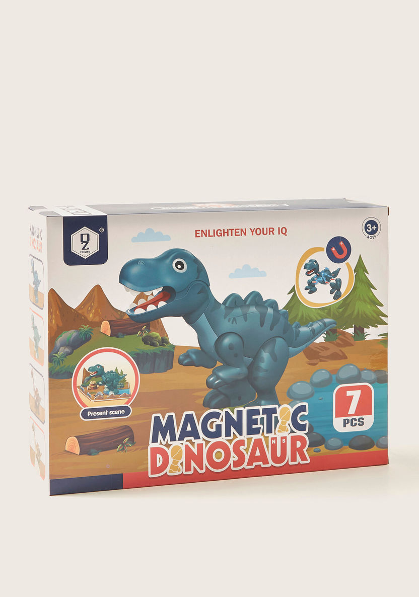 Magnetic Dinosaur Playset - 7 Pieces-Blocks%2C Puzzles and Board Games-image-3