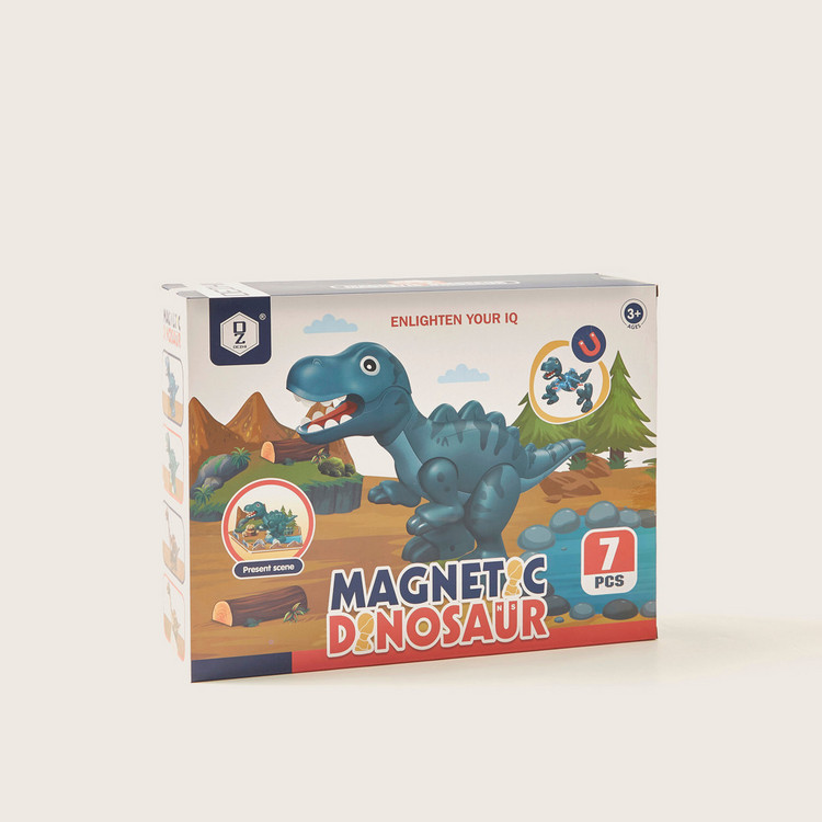 Magnetic Dinosaur Playset - 7 Pieces