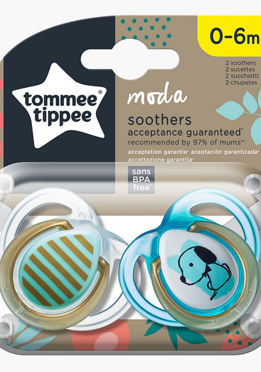 Tommee Tippee Closer To Nature Moda 2-Piece Soother Set - 0-6 Months-Pacifiers-image-4