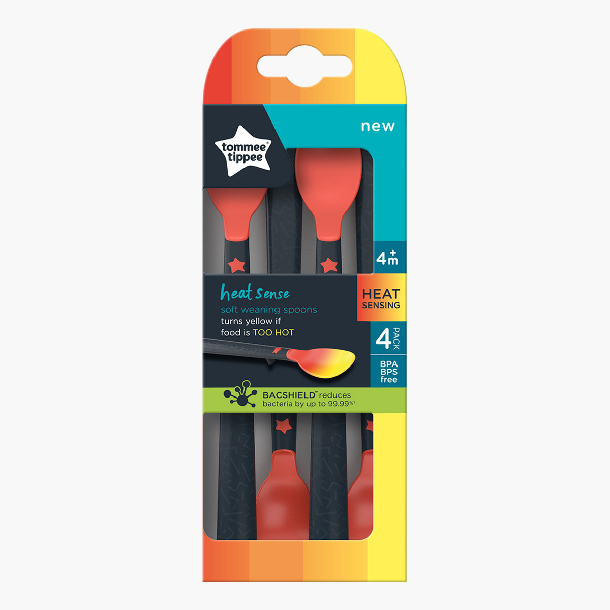 Tommee Tippee Heat Sense Soft Weaning Spoons - Set of 4-baby-feeding-mealtimeessentials-image-3