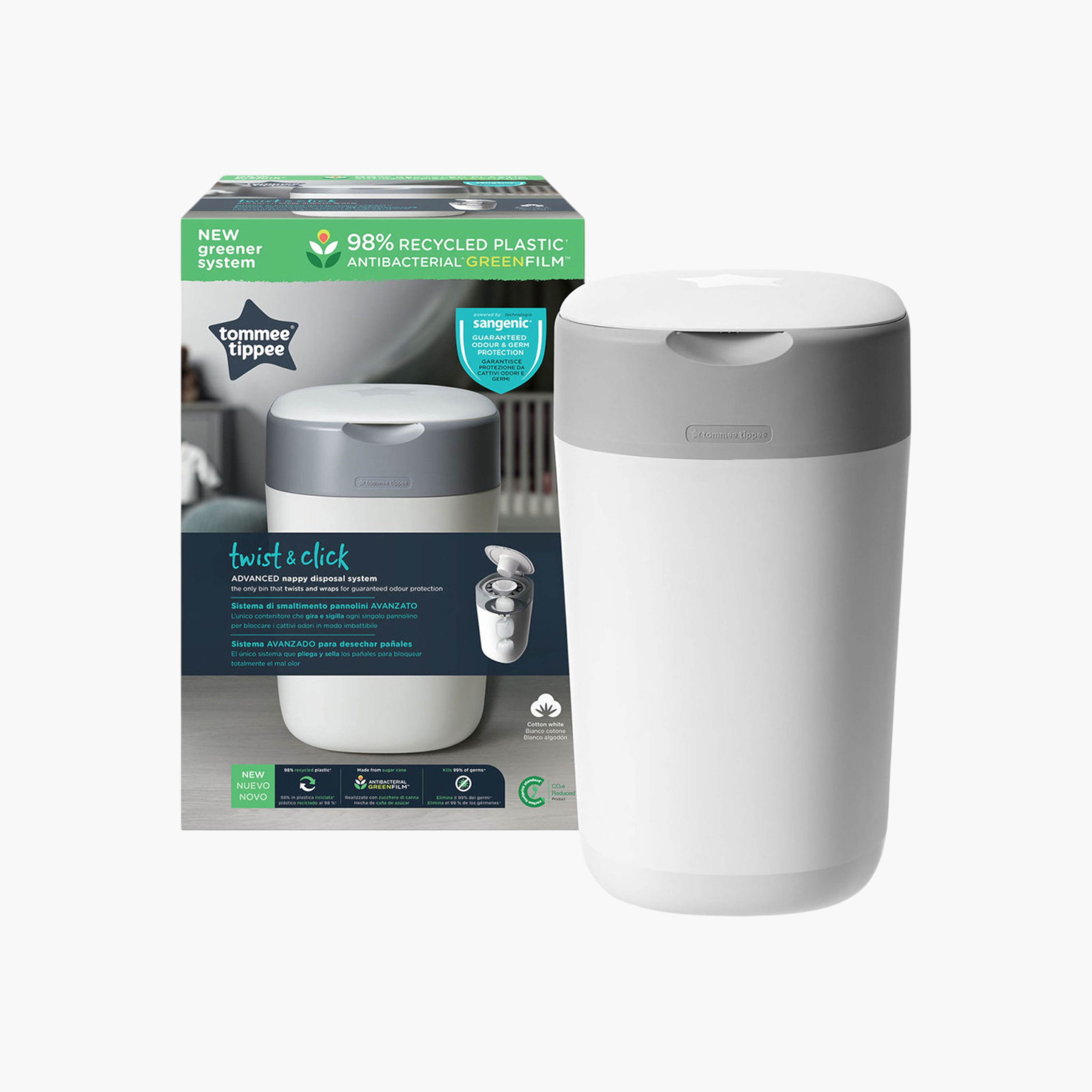 نظام التخلص من الحفاضات المستعملة أوكسو بايو سانجينيك من تومي تيبي-baby-diapering-binsandrefills-image-2