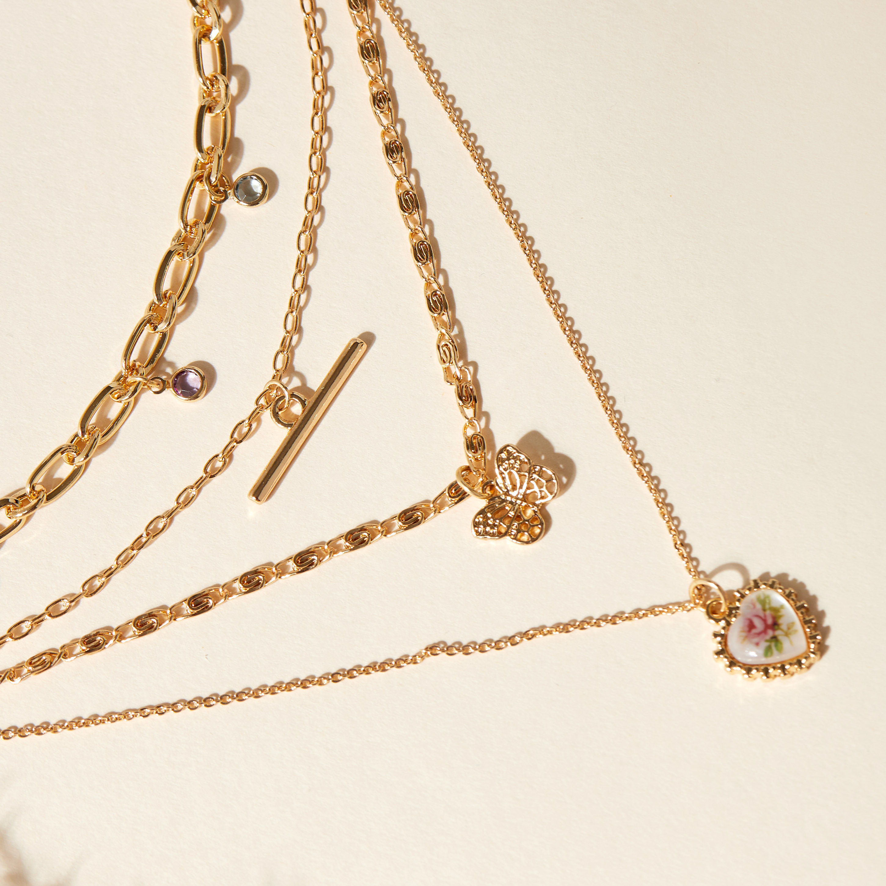 Embellished 4-Piece Multi-Layer Necklace with Pendants-women-watchesandjewellery-jewellery-necklacesandpendants-image-2