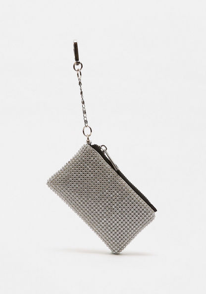 Missy Studded Pouch with Zip Closure-Wallets & Clutches-image-0