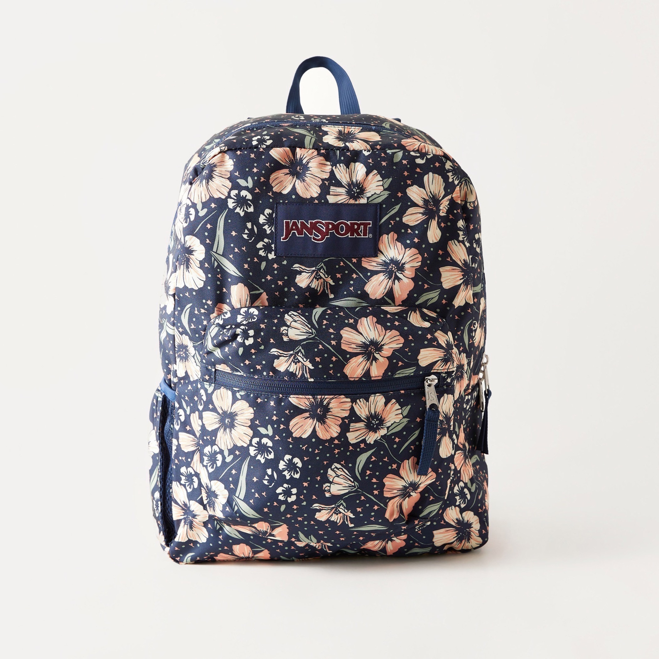 Jansport Floral Print Zipper Backpack with Adjustable Shoulder Straps 32x14x41 cms