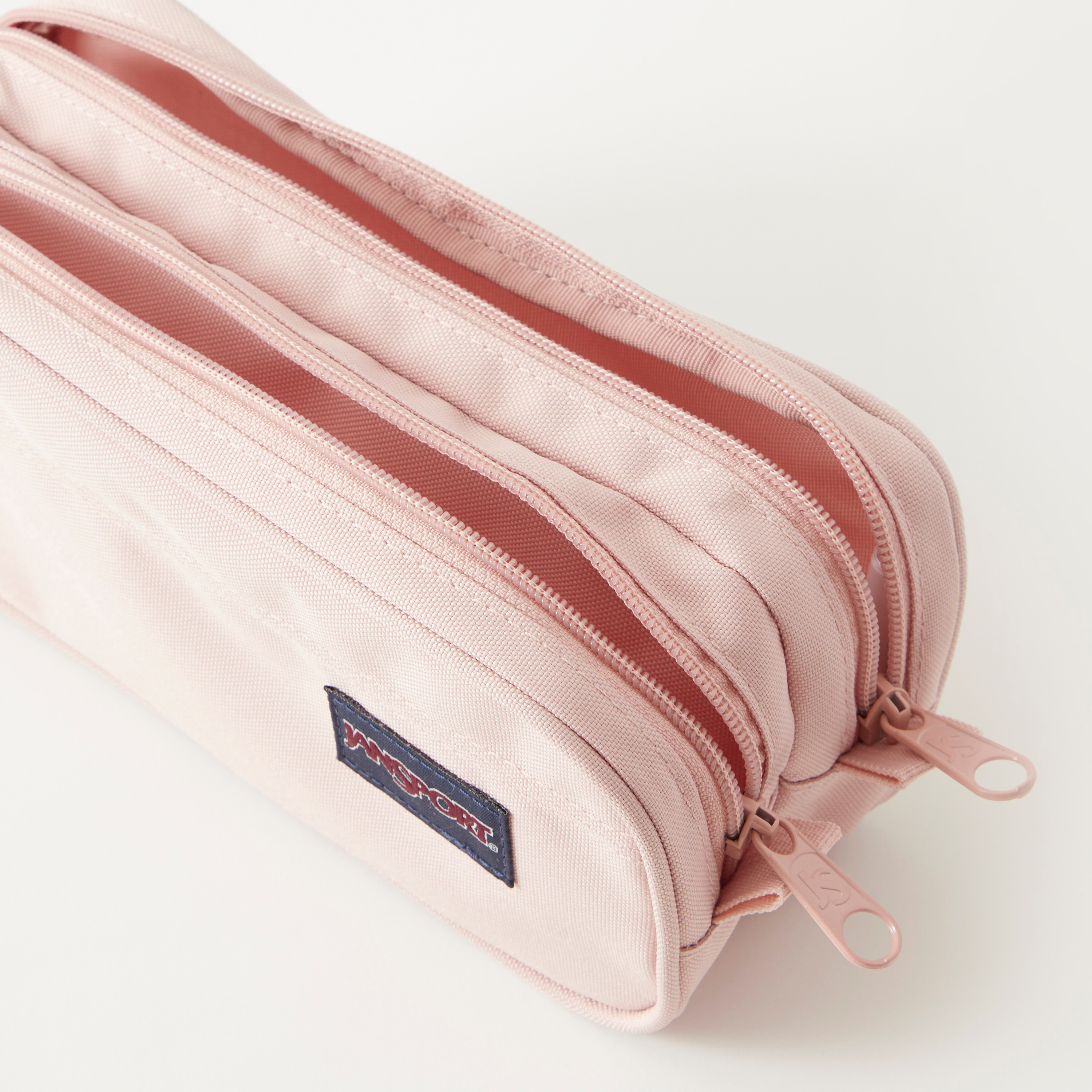 Jansport Solid Double Compartment Pouch with Zip Closure - Lifetime Warranty-school-stationery-pencilcases-image-4