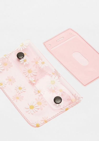 Missy Floral Print Wallet with Flap Closure-Wallets & Clutches-image-3