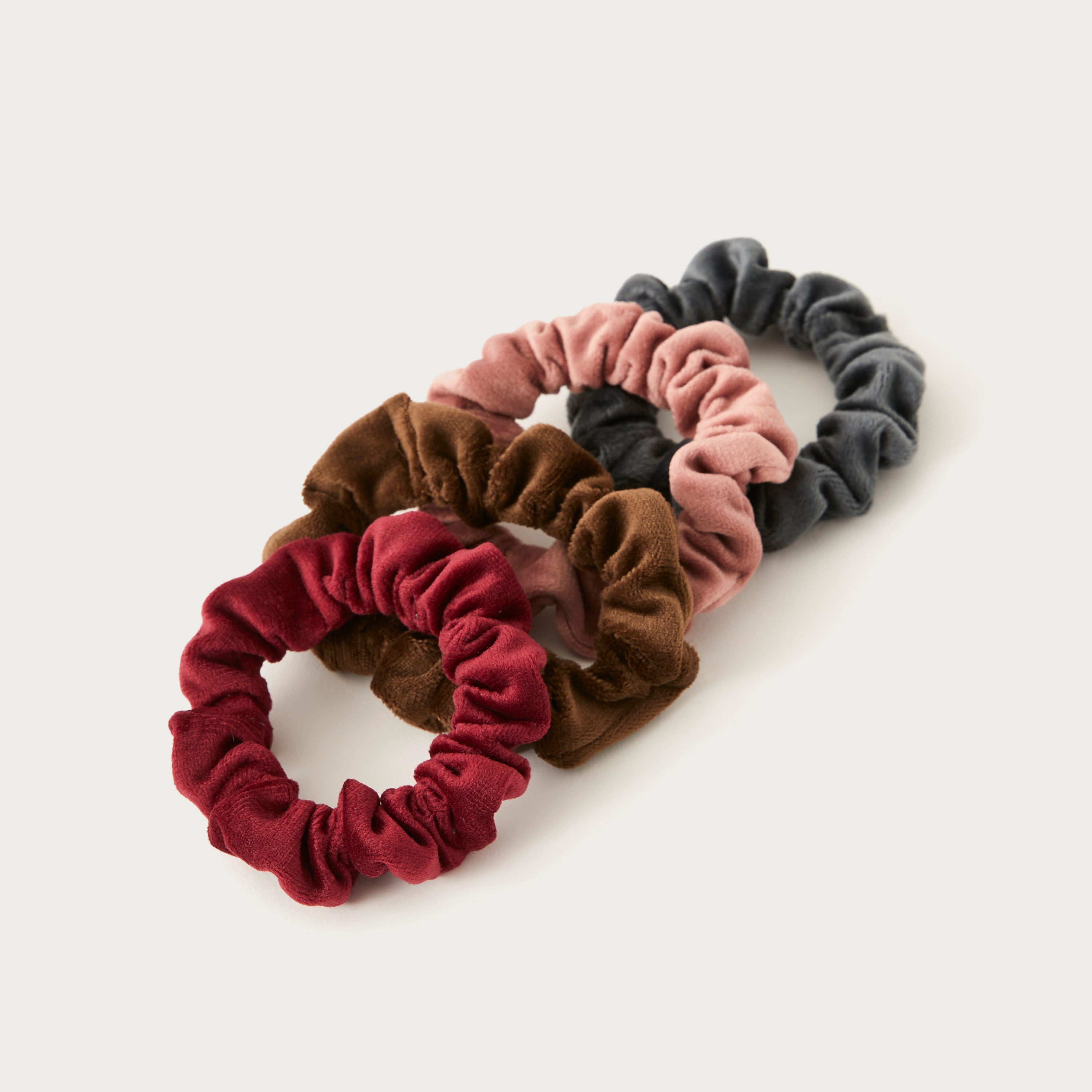 Solid Velvet Scrunchie - Set of 4-women-hairaccessories-scrunchies-image-3