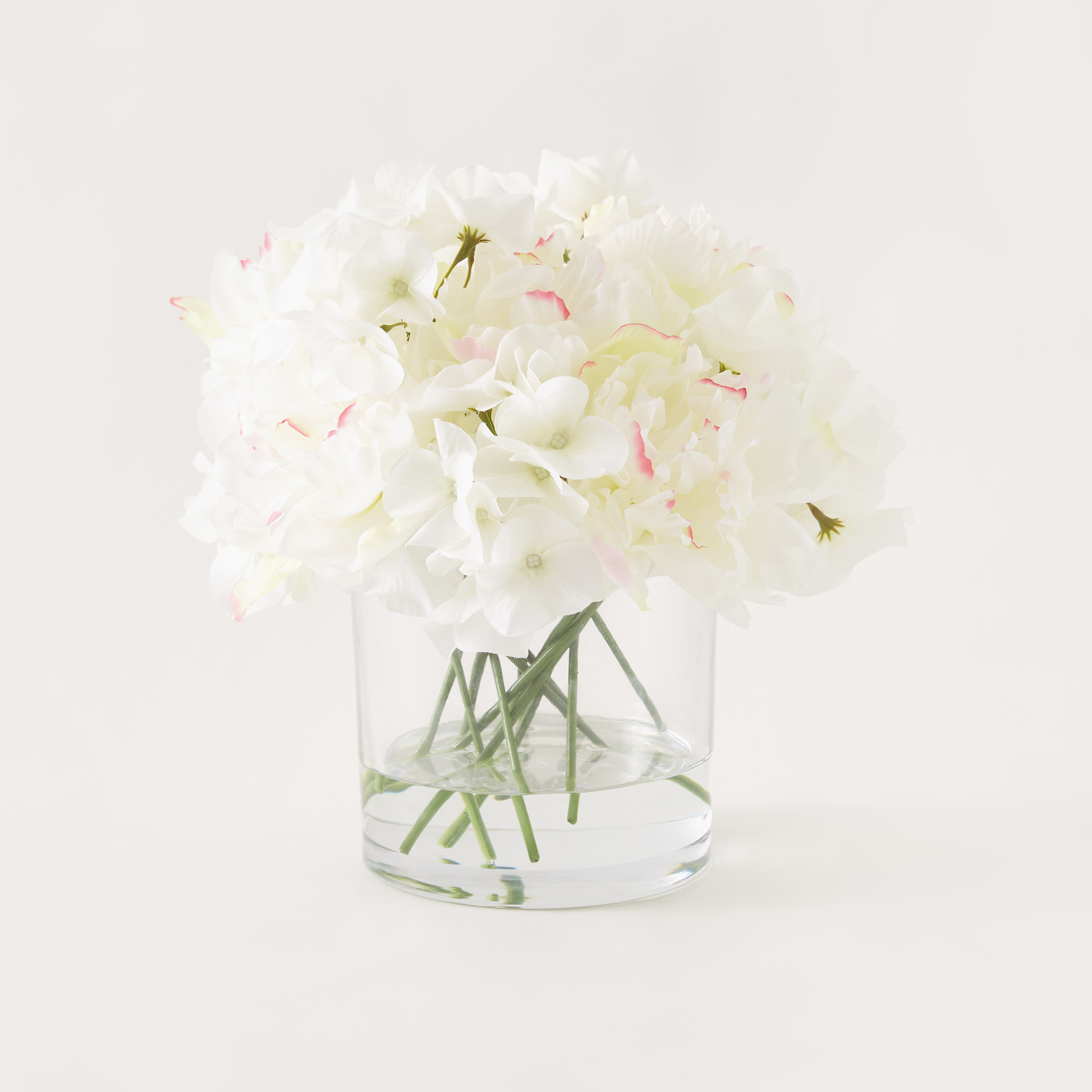 باقة أزهار الفاوانيا صغيرة مع مزهرية أسطوانية من بلومر - 25 سم-household-gardenandoutdoor-artificialflowersandplants-flowers-image-1