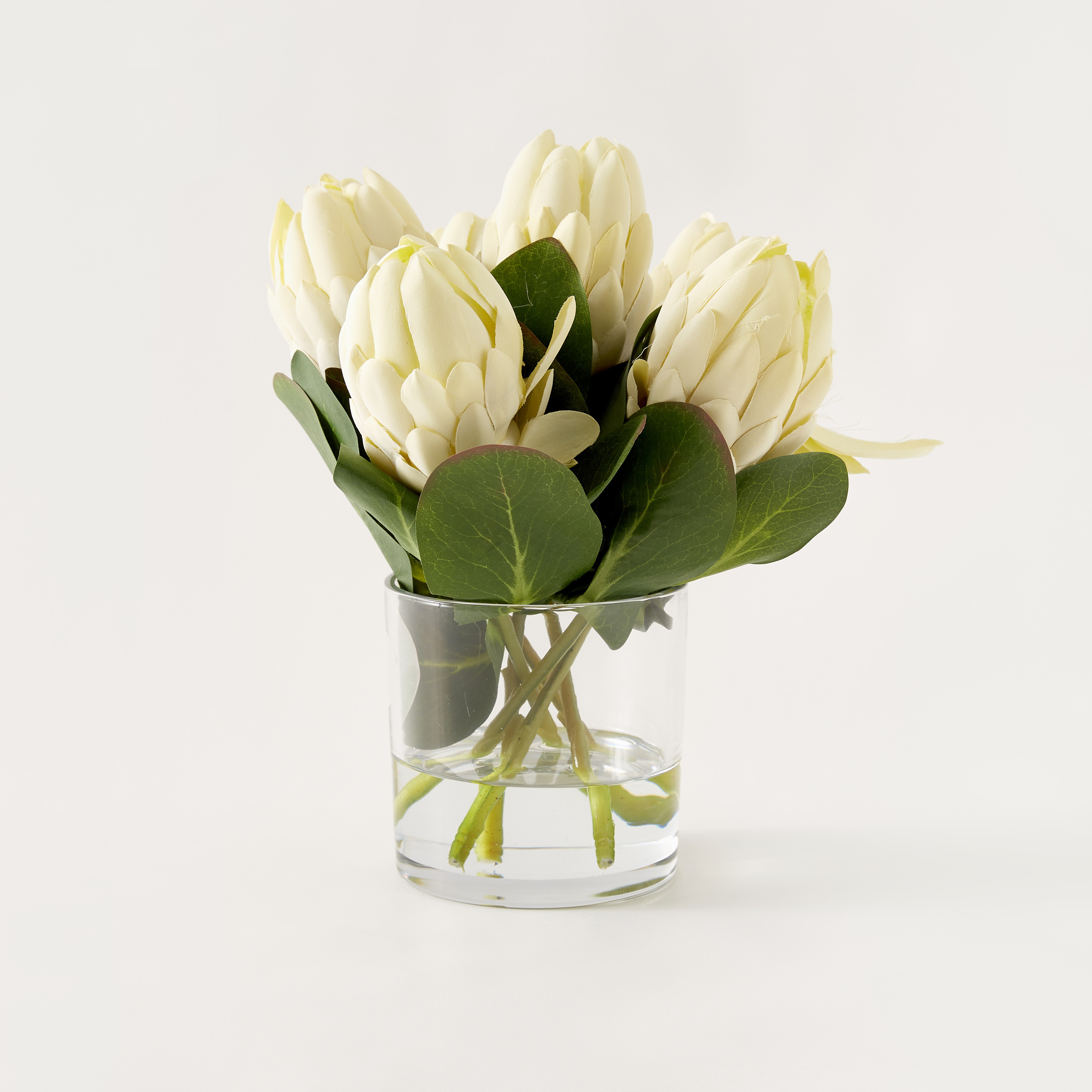 Buy Bloomr Protea Arrangement with Vase - 27 cms Online | Centrepoint UAE