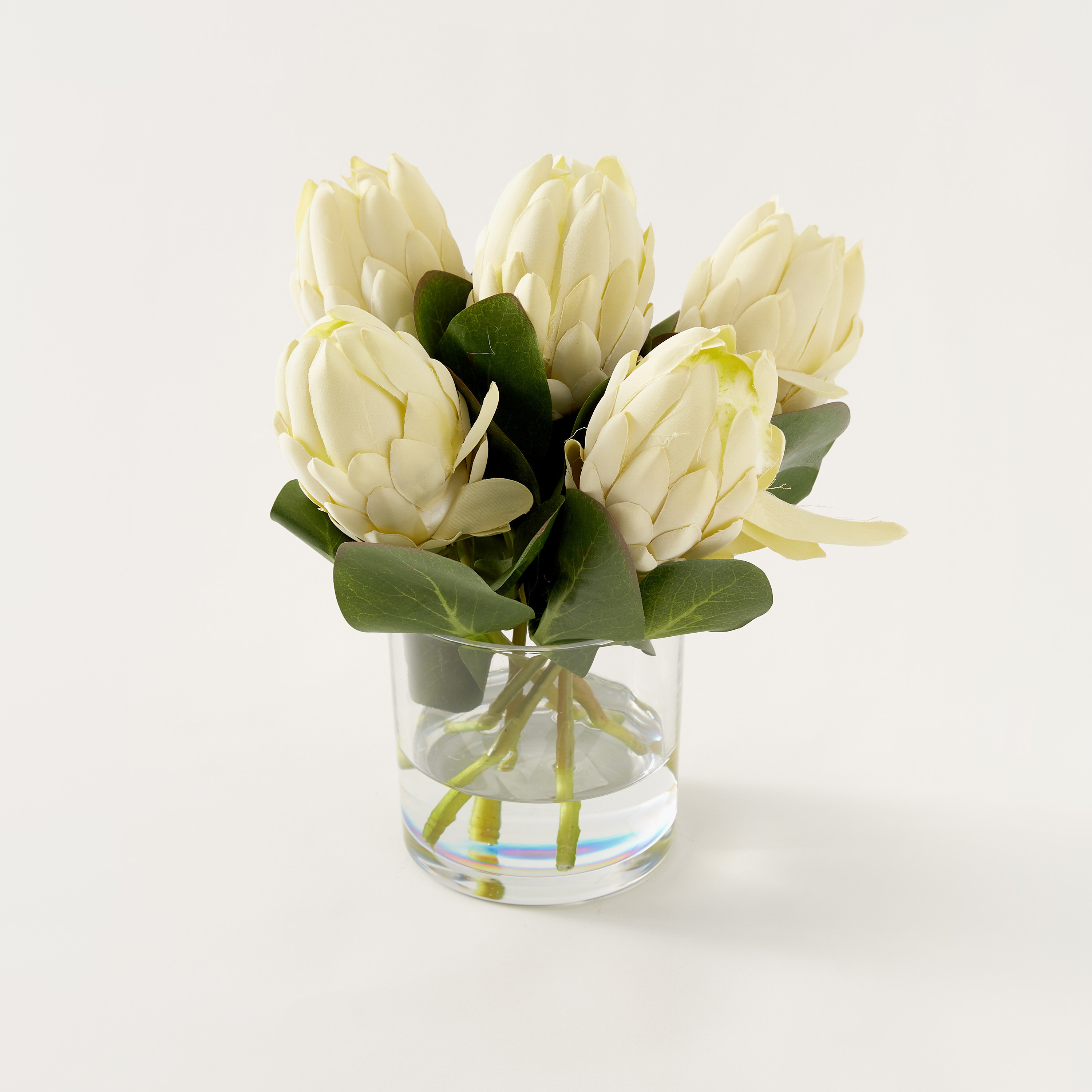 Buy Bloomr Protea Arrangement with Vase - 27 cms Online | Centrepoint UAE