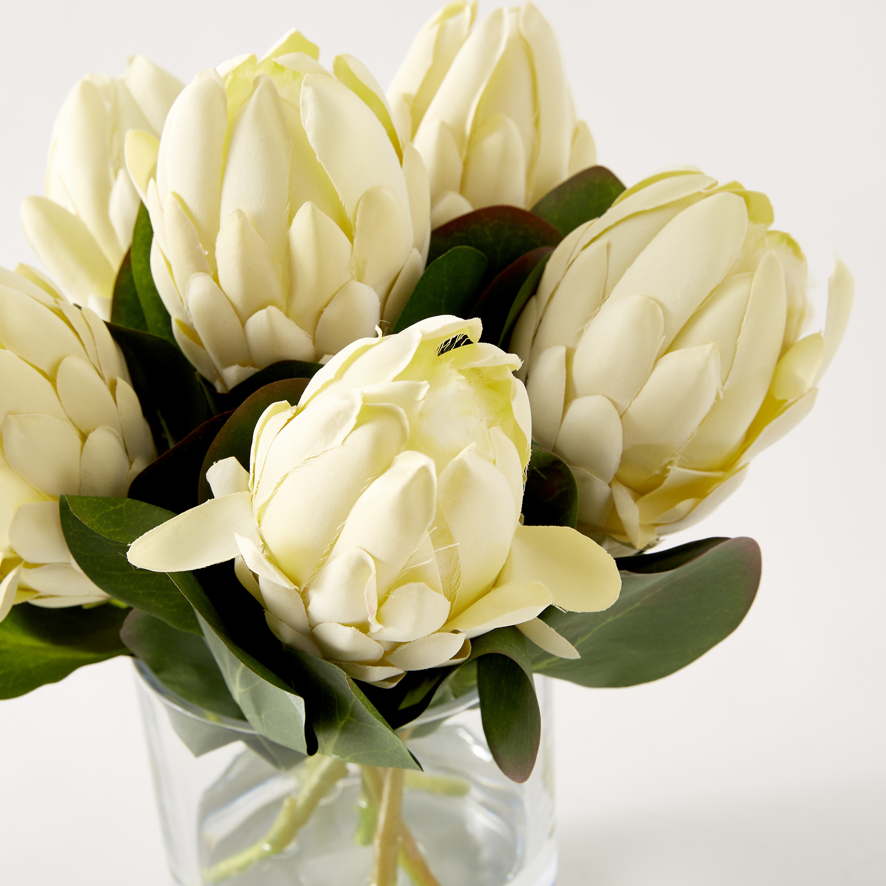 Buy Bloomr Protea Arrangement with Vase - 27 cms Online | Centrepoint UAE