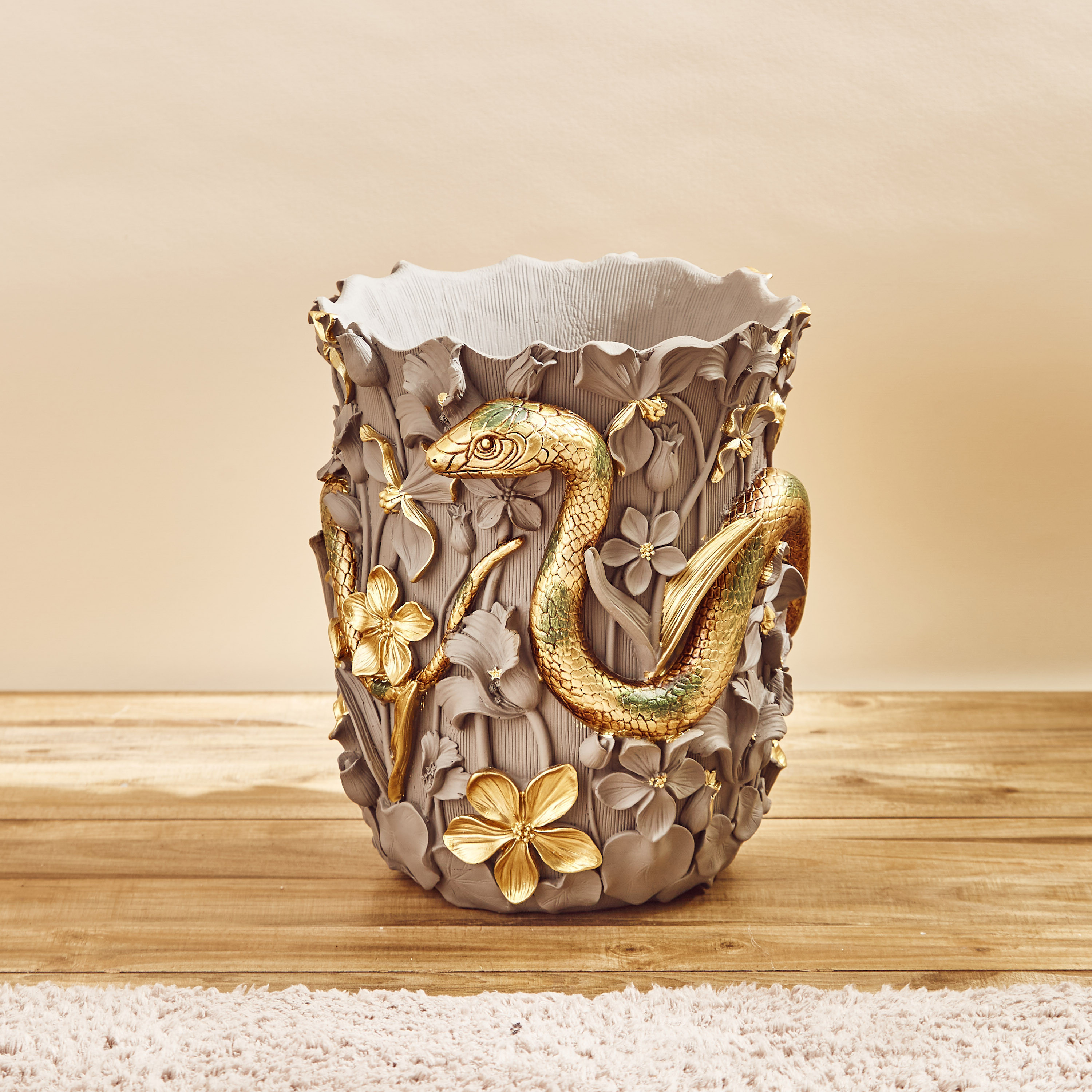 Secret of Serpents Decorative Dust Bin-household-decor-decorativeobjectsandsculptures-image-2