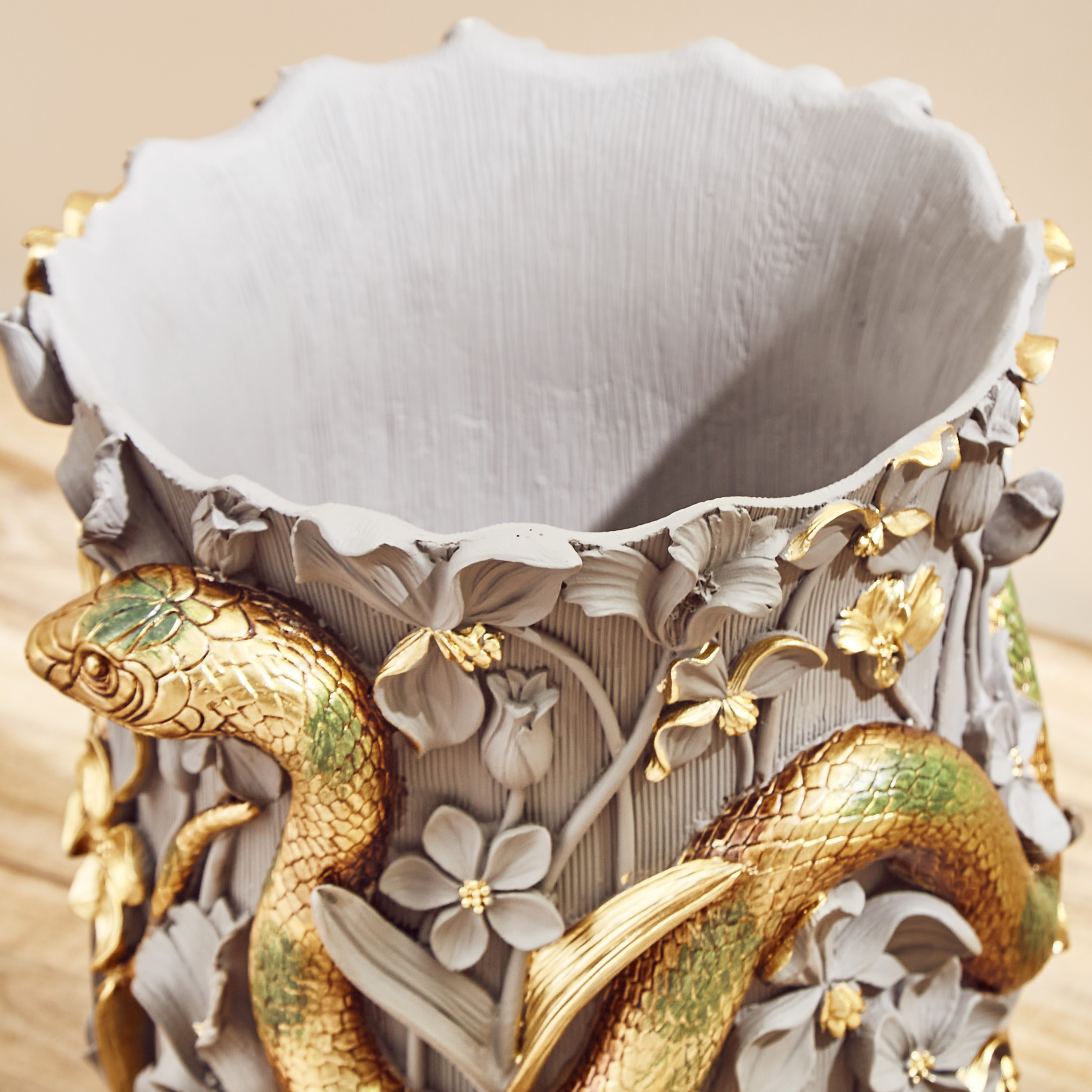 Secret of Serpents Decorative Dust Bin-household-decor-decorativeobjectsandsculptures-image-3