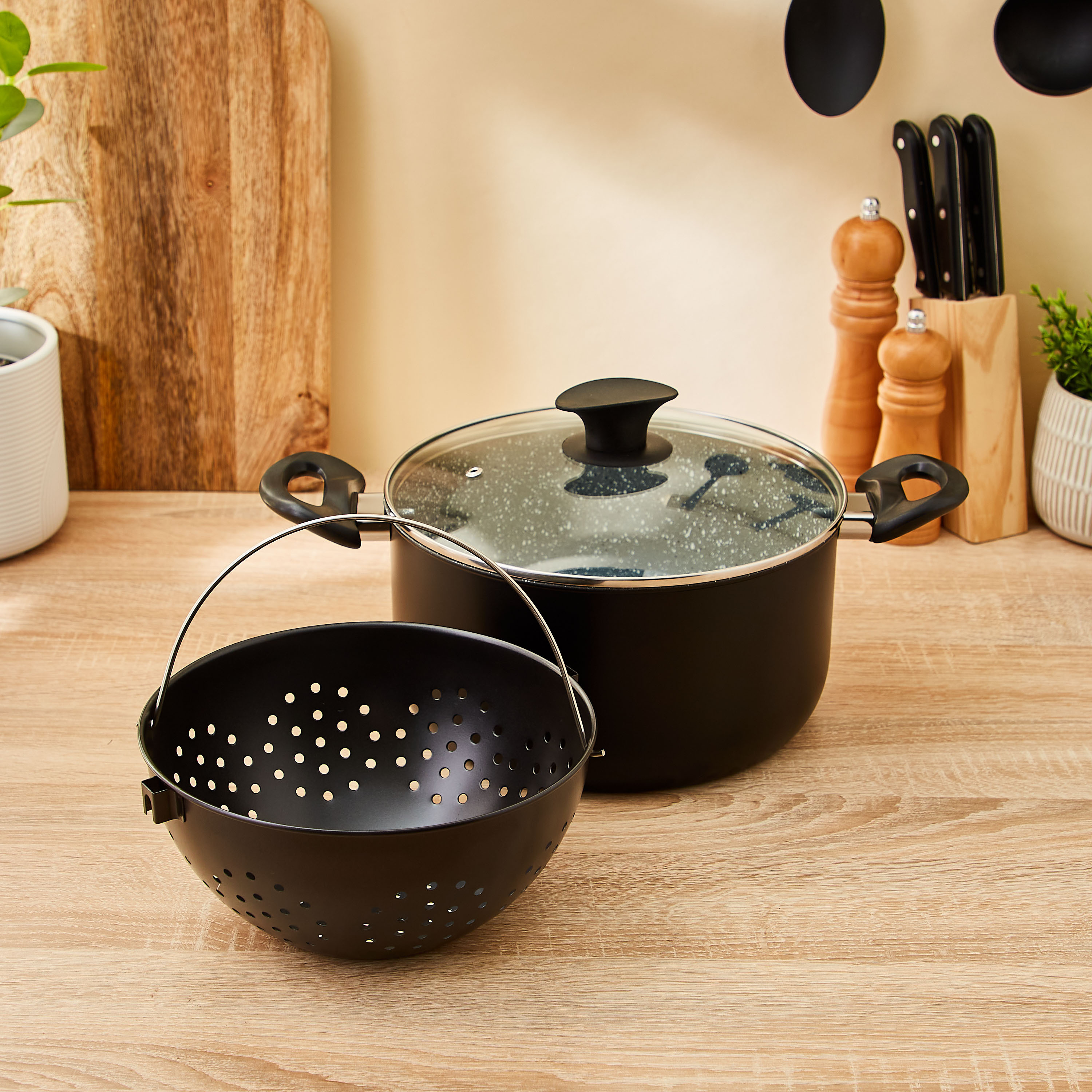 Steel Pasta Pot with Lid-household-kitchen-cookware-cookwareandsets-image-3