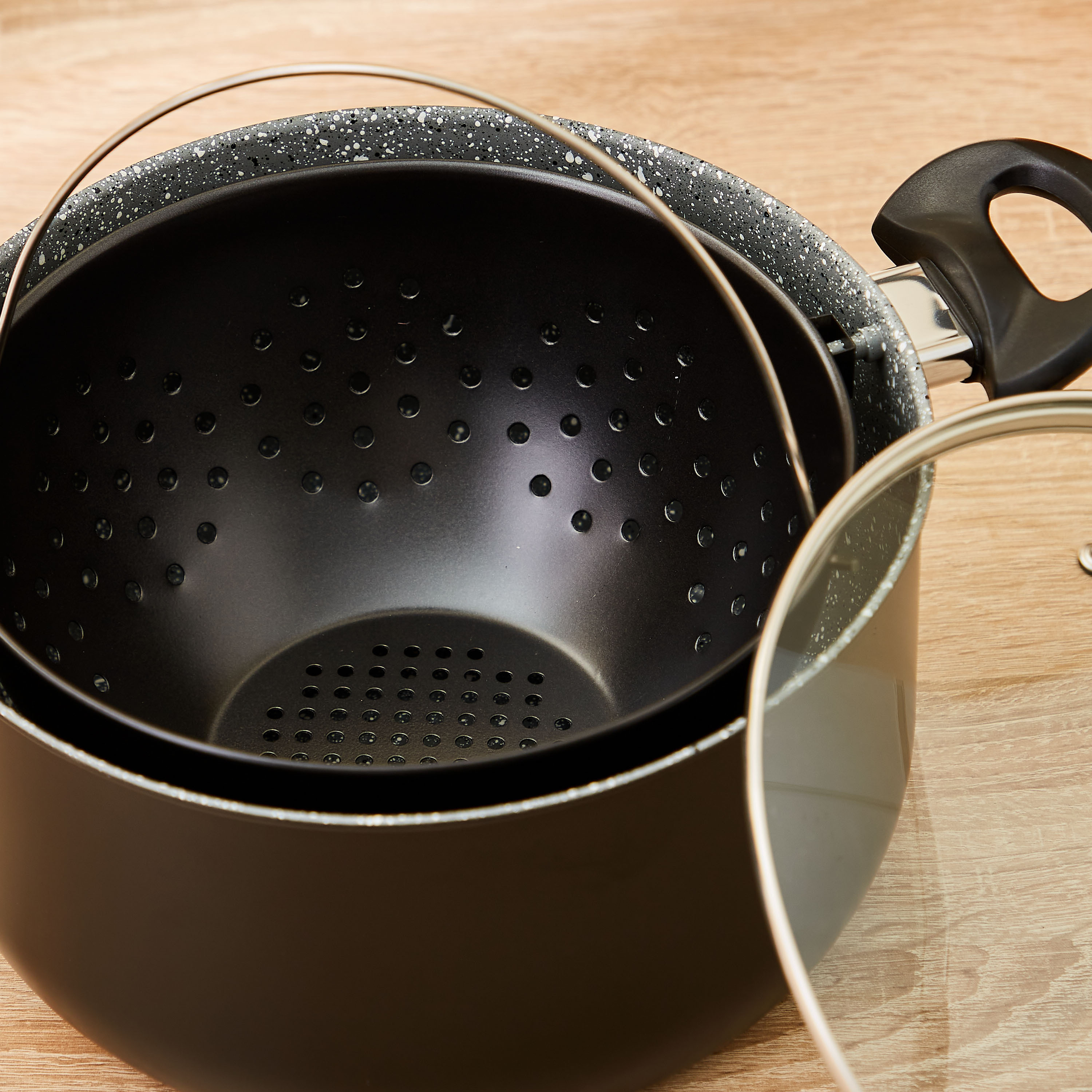 Steel Pasta Pot with Lid-household-kitchen-cookware-cookwareandsets-image-4