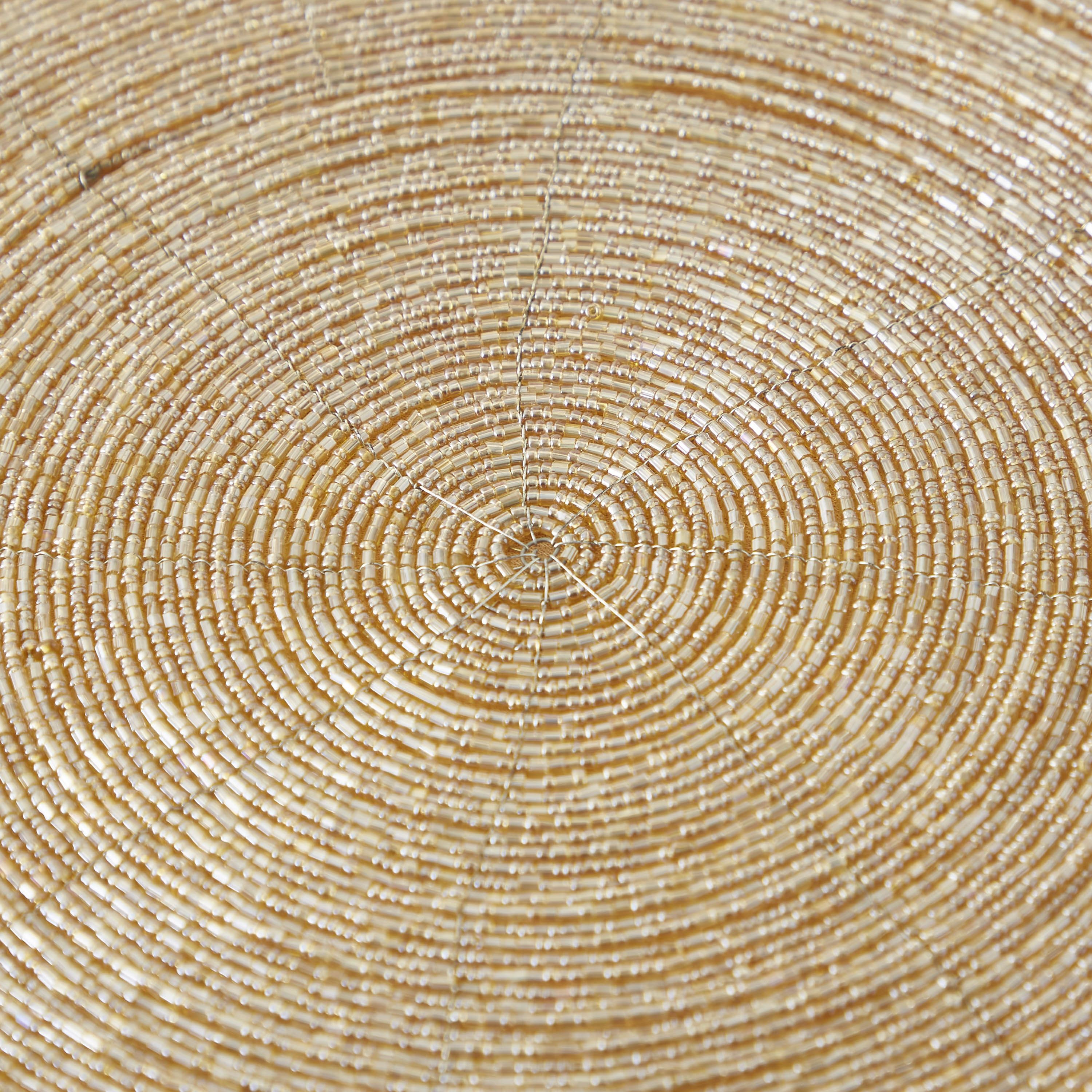 Beaded Round Placemat - 38 cms-household-dining-tablelinen-placemats-image-3