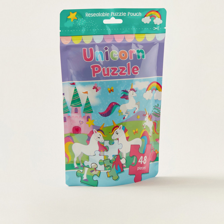 Alligator Unicorn 48-Piece Puzzle
