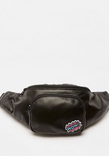 Missy Waist Bag with Zip Closure and Applique Detailing-Women%27s Handbags-image-0