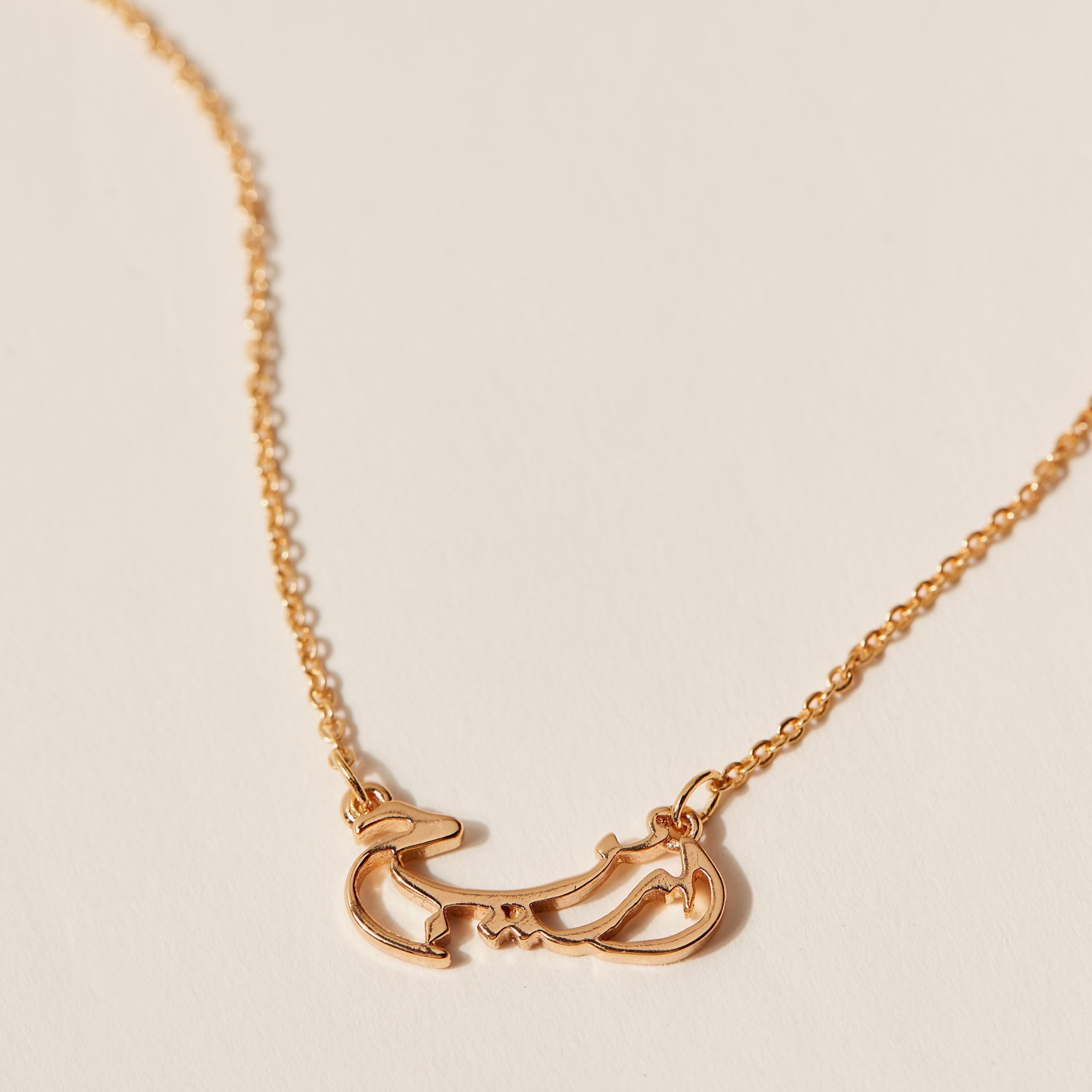 Gold-Tone Arabic Name Pendant Necklace-women-watchesandjewellery-jewellery-necklacesandpendants-image-3