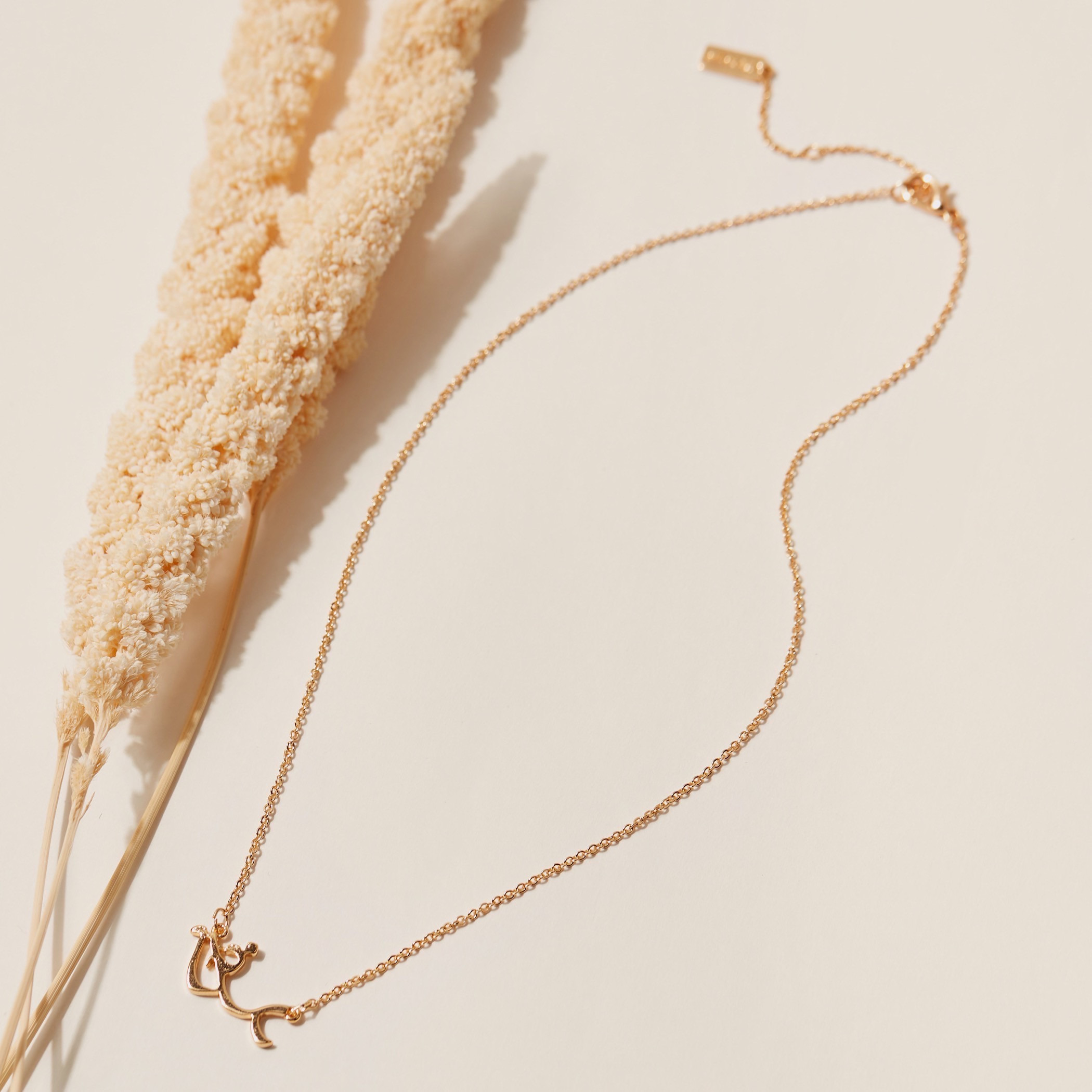 Gold-Tone Arabic Name Pendant Necklace-women-watchesandjewellery-jewellery-necklacesandpendants-image-2