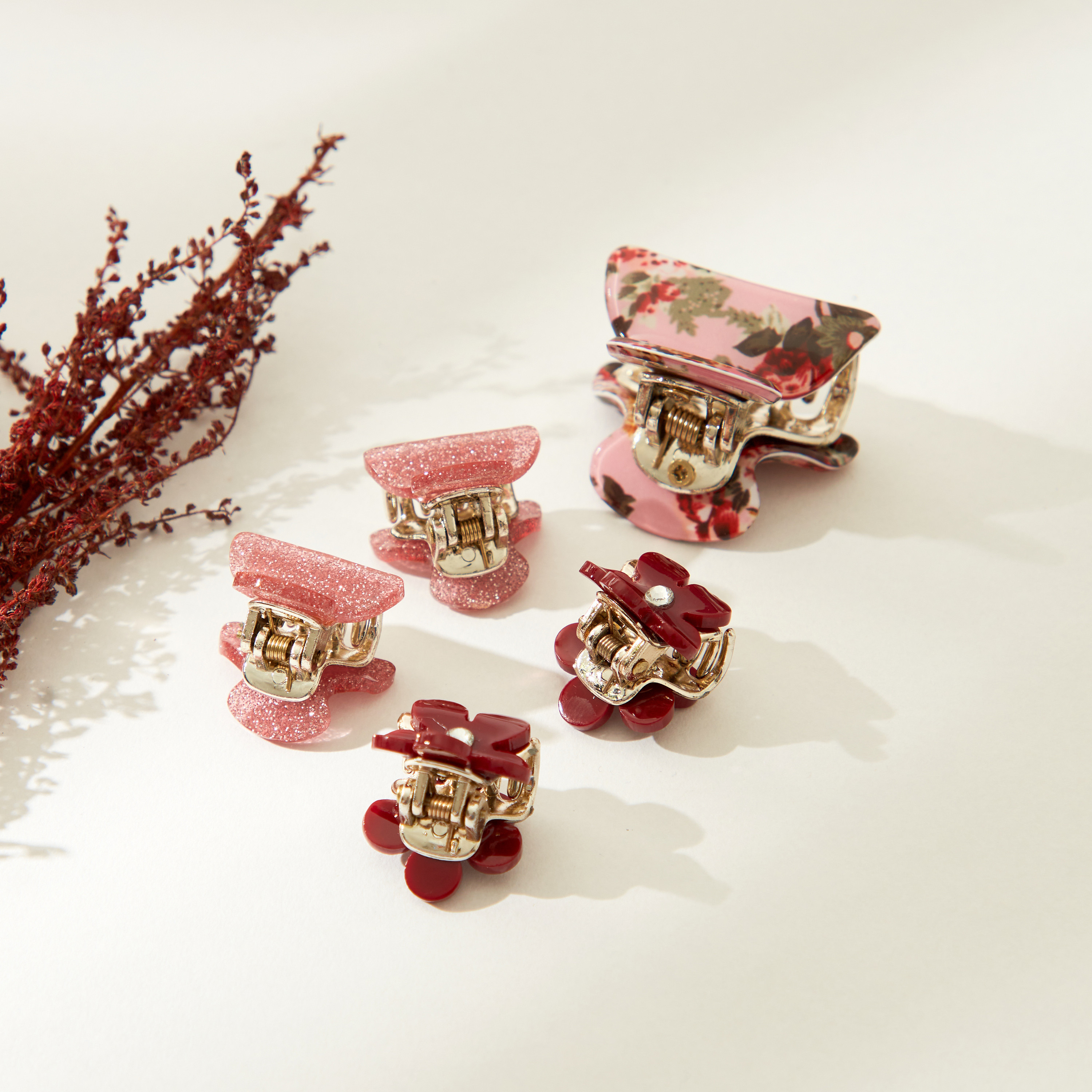 مشابك شعر متنوعة - طقم 5 قطع-women-hairaccessories-clamps-image-2