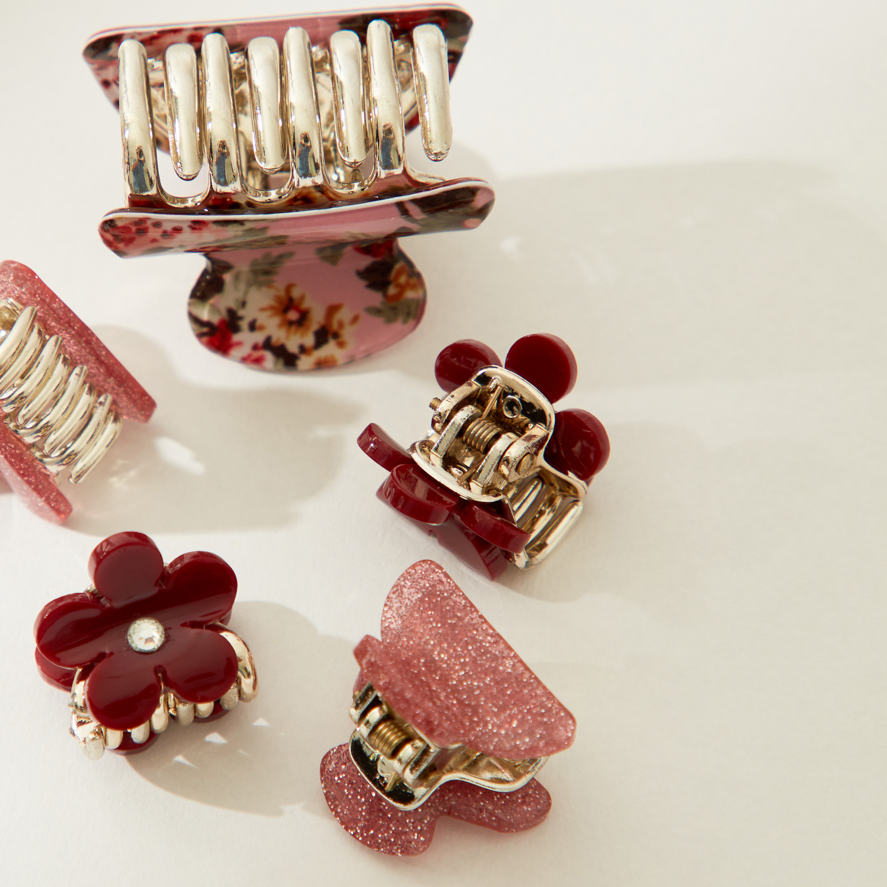 مشابك شعر متنوعة - طقم 5 قطع-women-hairaccessories-clamps-image-3