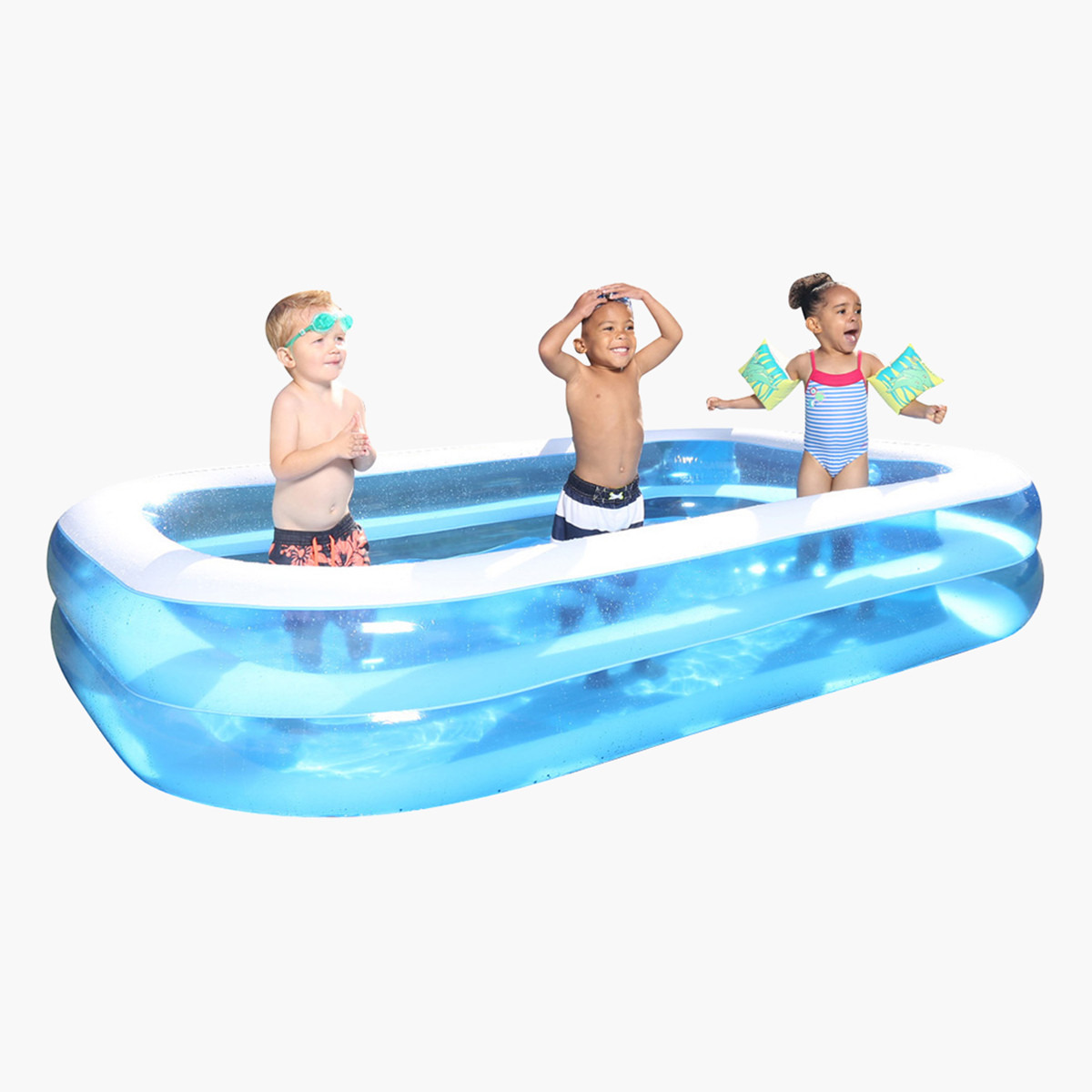 Buy Bestway Inflatable Rectangular Family Pool 262 x 175 x 51 cms for Babies Online in Qatar Centrepoint