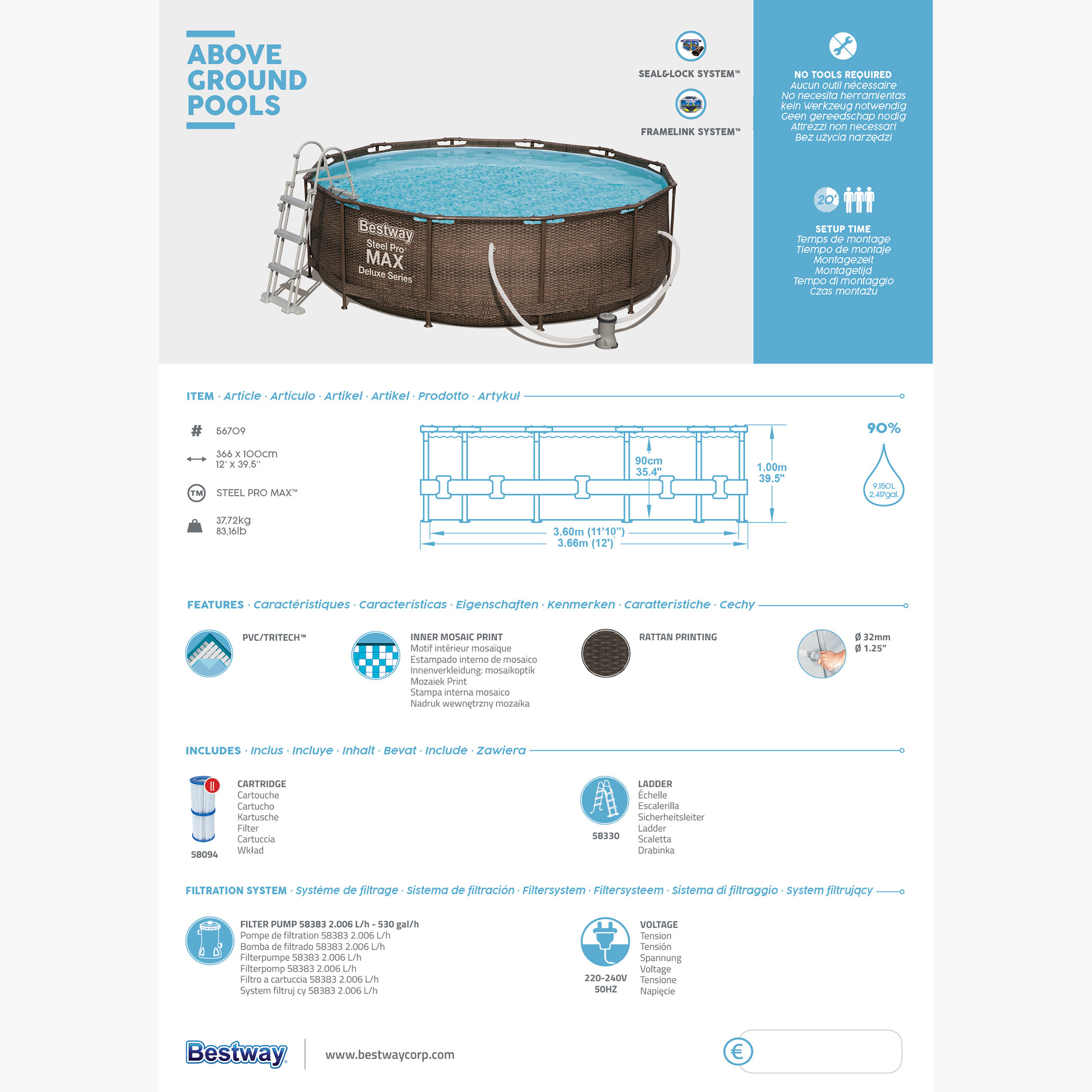 Bestway Steel Pro Max Pool-toys-outdoor-poolandbeach-pools-image-5