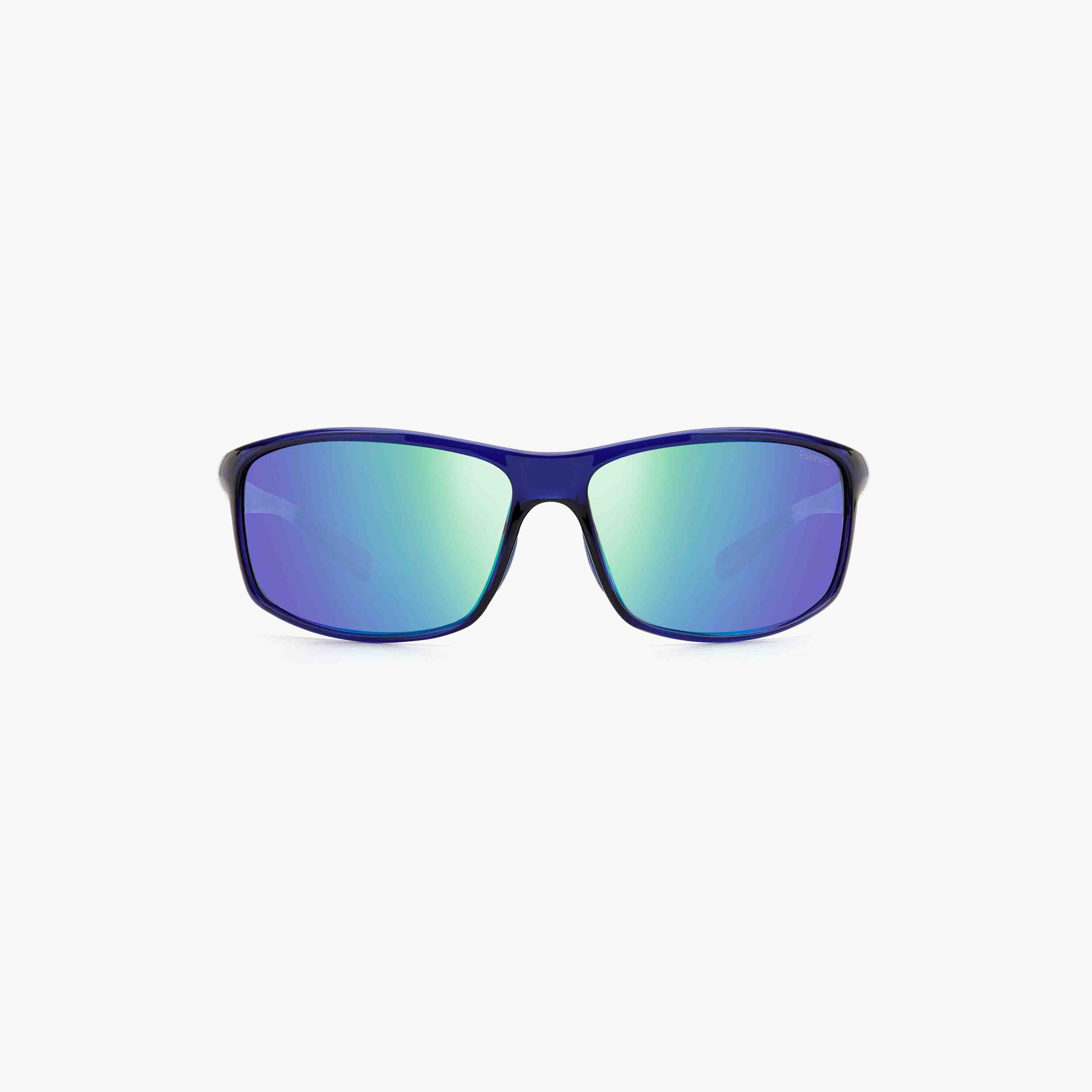 Polaroid Polarized and UV Protected Grey Green Mirror Lens 63 mm Rectangular Sunglasses | 203921-boys-accessories-sunglasses-image-3