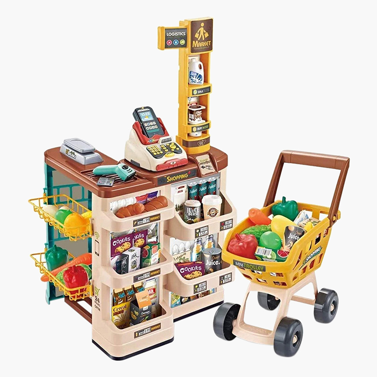مجموعة ألعاب سوبر ماركت من بسمة-toys-roleplay-supermarketandshoppingsets-image-1